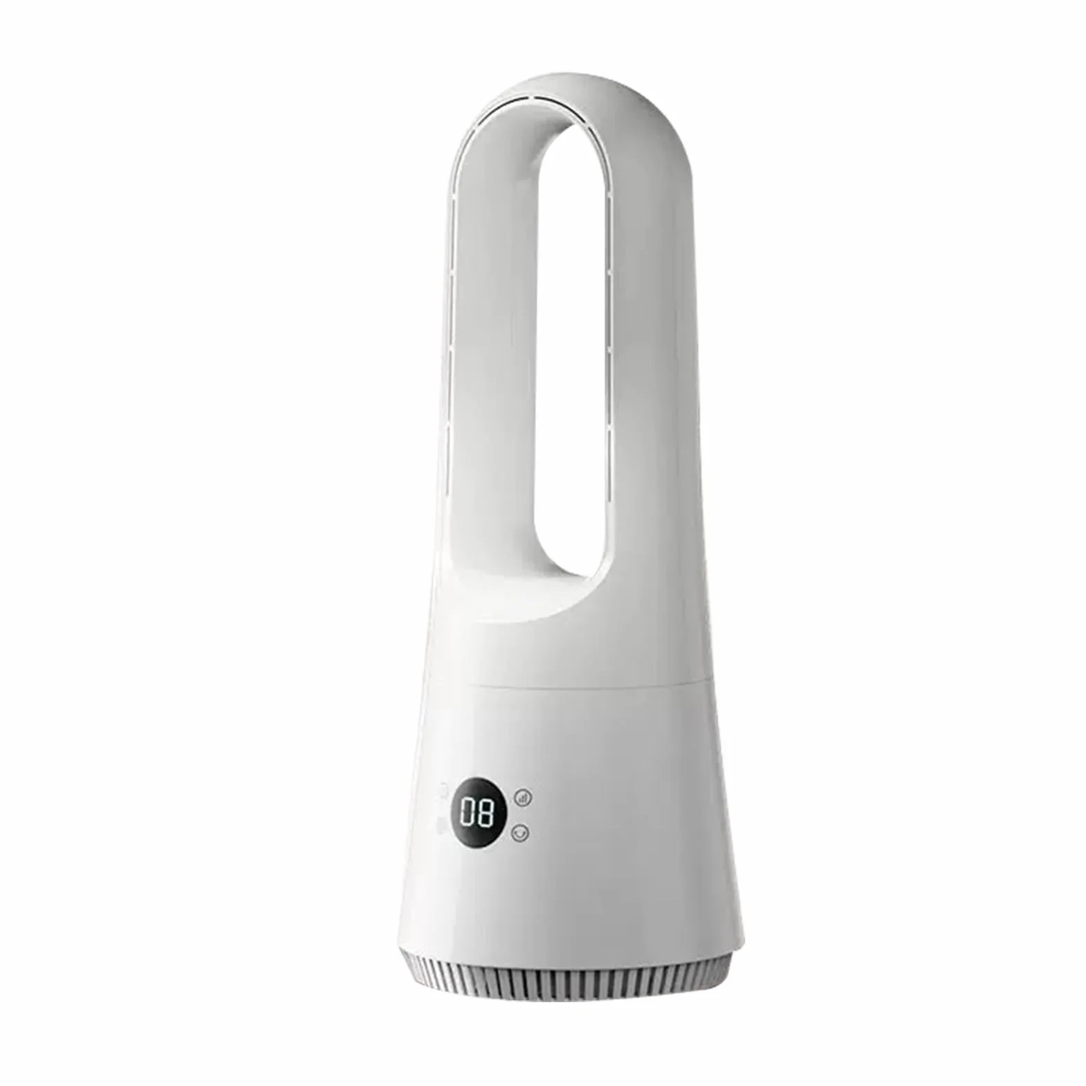 Ventilador de columna sin aspas de 53 cm, 8 velocidades, oscilación 90°, 8 velocidades, temporizador con pantalla LED, ventilador portátil, silencioso de 50 dB,ventilador torre sin hoja para