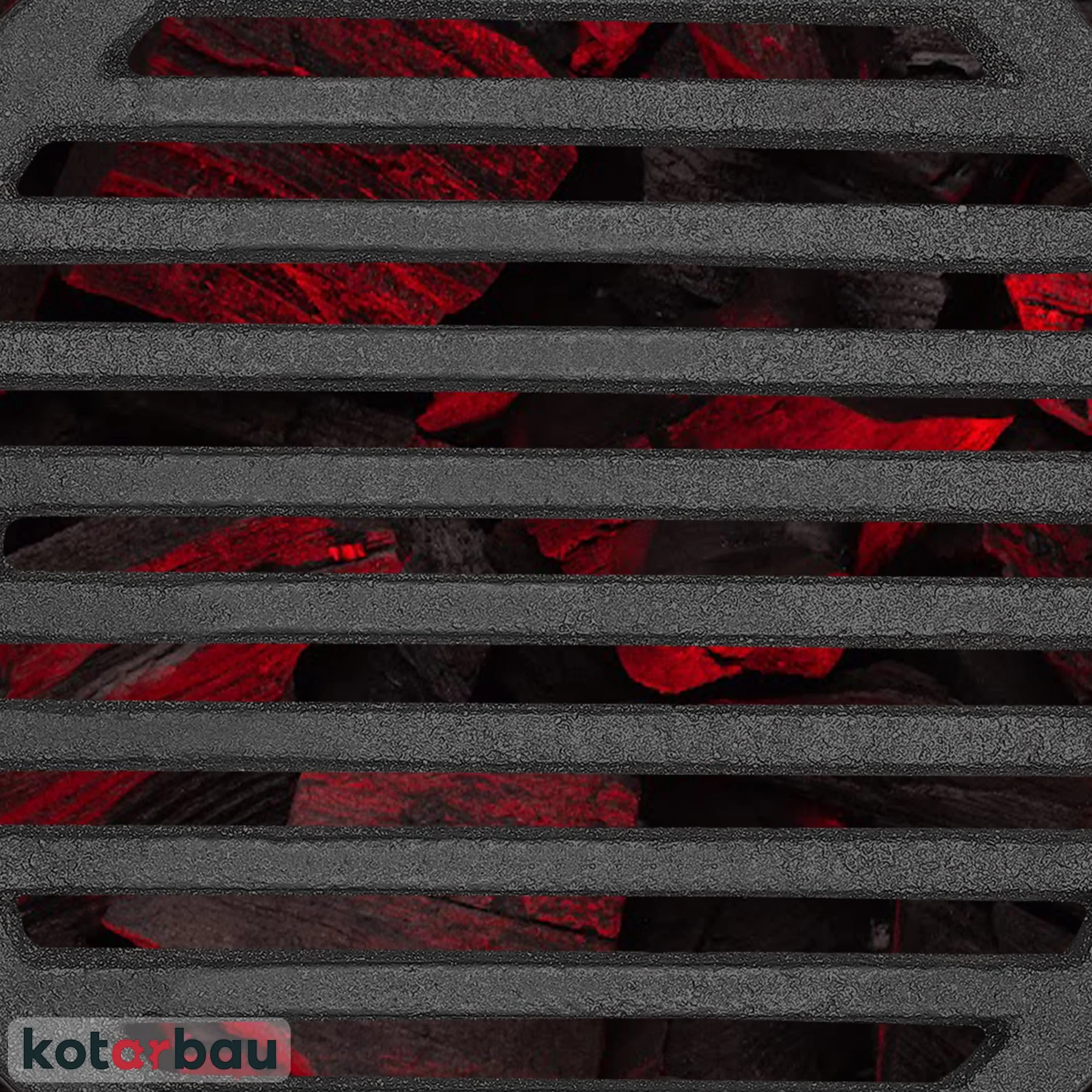 KOTARBAU® - Rejilla de Chimenea de Hierro Fundido (23 cm)