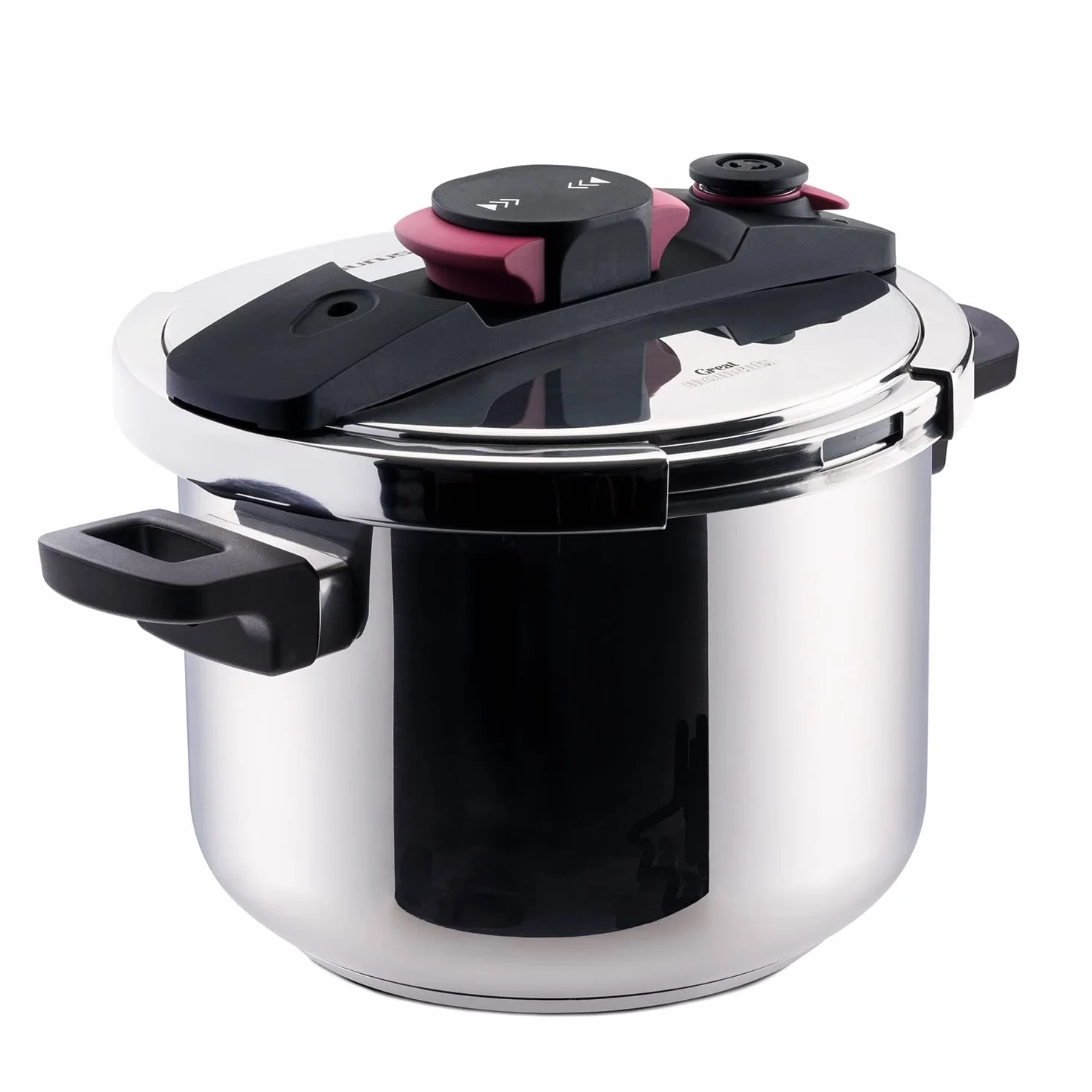 Taurus Great Moments Superrapid 6L - Olla a presión super rápida, 6L, válvula descarga regulable, apertura fácil, ahorro energético, 5 sistemas de seguridad, libre de PFOA, para todo tipo de fuegos