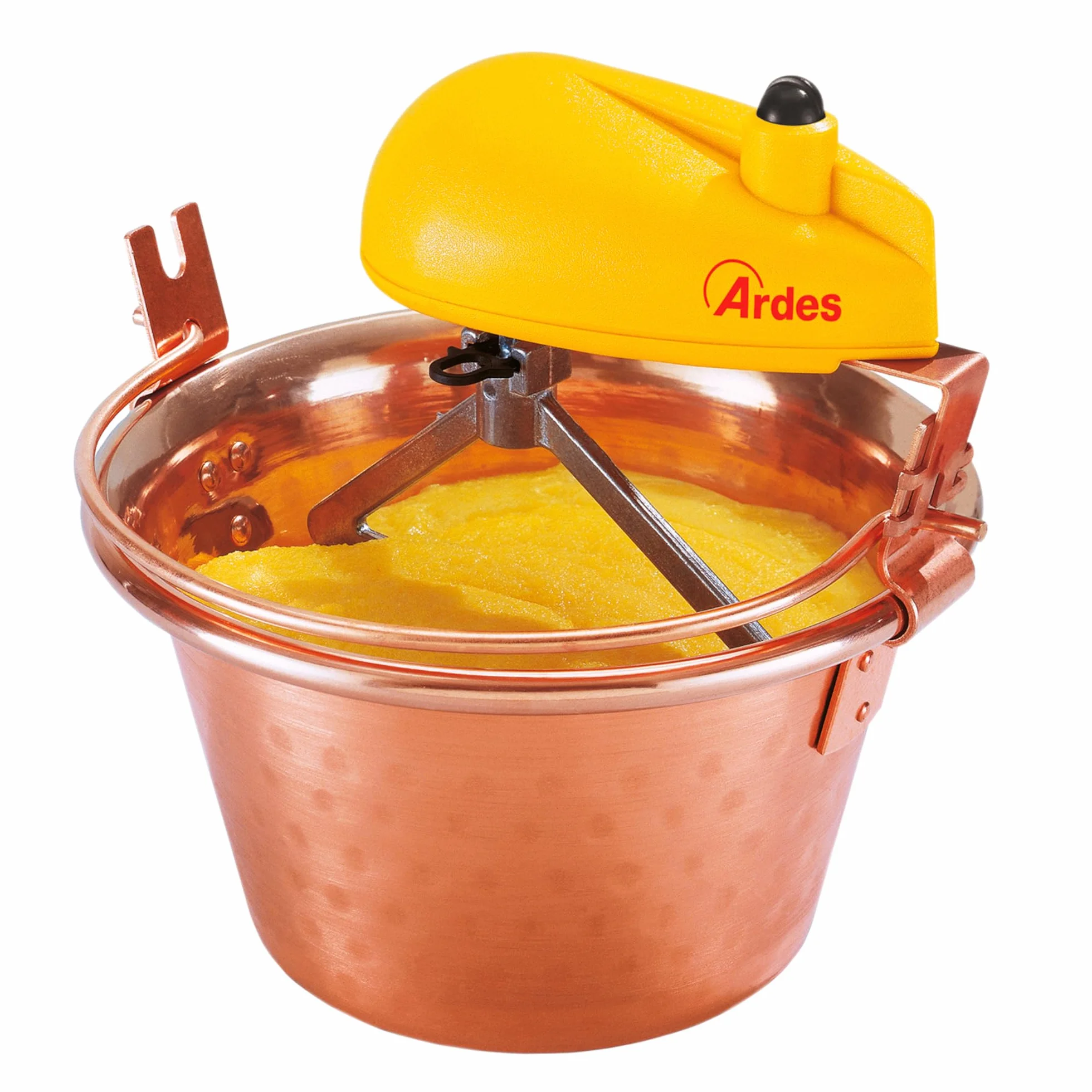 ARDES AR24AM40 Olla de cobre 24 cm removedor de polenta y mermelada motor eléctrico bayoneta