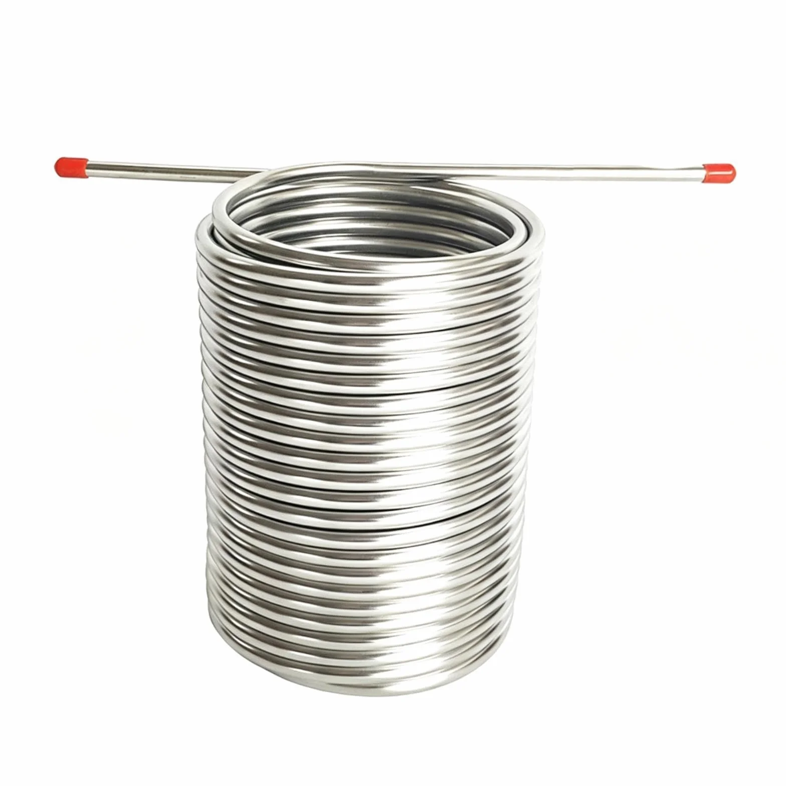 Tubo de de Alimenticio, de, Serpentín de Tubo de Acero Inoxidable para Montajes de Camping, Equipo de Bricolaje Pa, Sin Conector, Individual