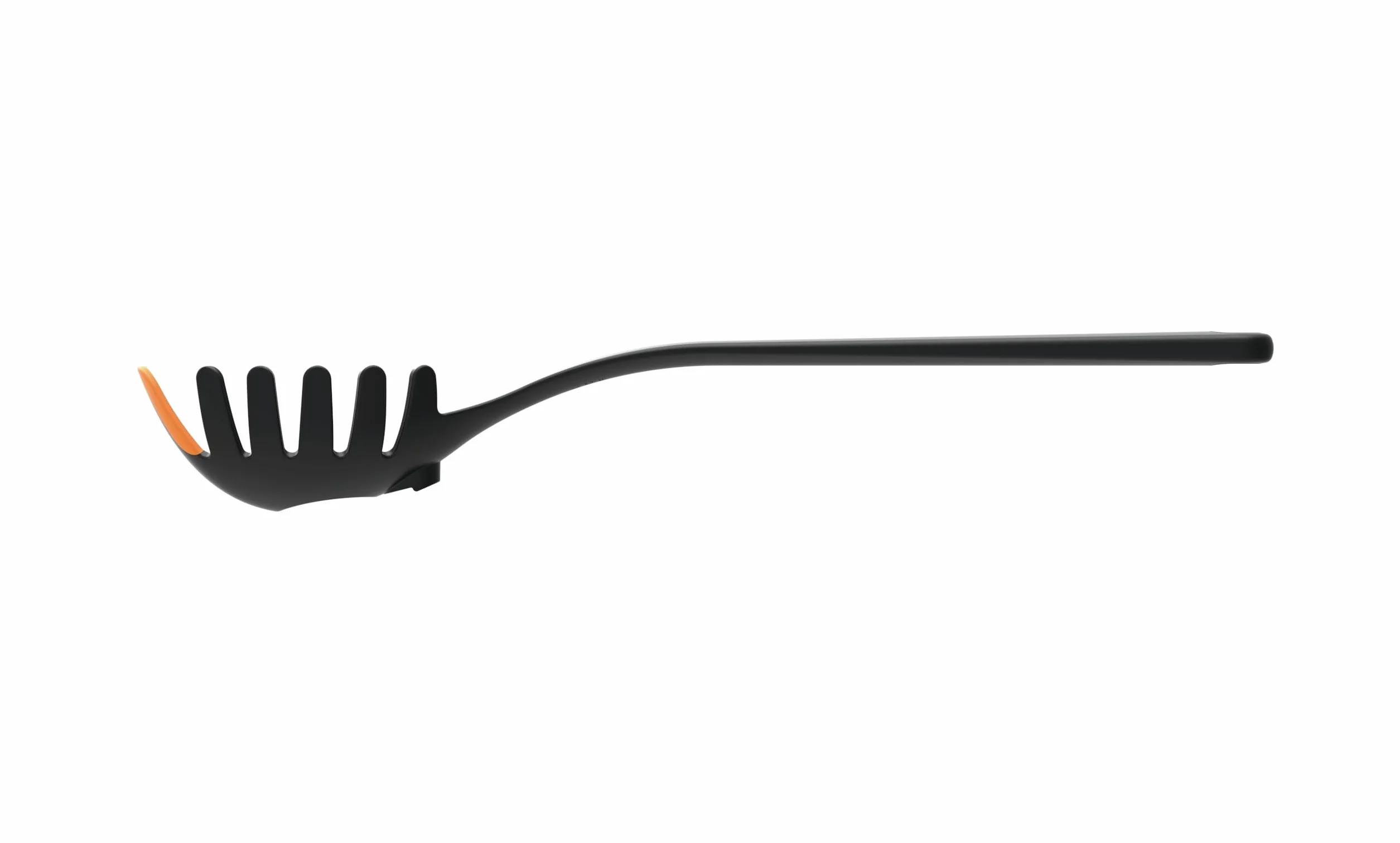 Fiskars Cuchara para Pasta 29 cm Plástico Silicona Functional Form Negro Naranja