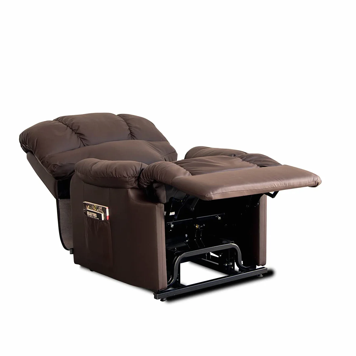Astan Hogar Modelo Automático Lift Up AH-AR10100CH - Sillón Relax con Función Auto-Ayuda (Levanta Personas), Reclinación Eléctrica, Masaje Y Termoterapia, Cuero, Color Chocolate, 97 x 84 x 102 cm