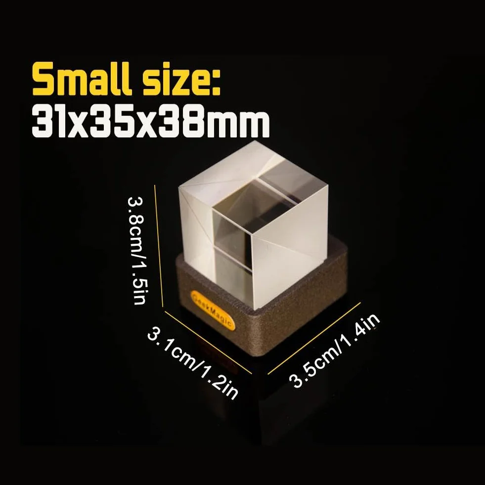 GeekMagic - Mini cubo holográfico 3D, pantalla de fotos 3D de cristal holográfico WiFi, estación meteorológica inteligente y reloj digital con animaciones GIF, marco de fotos electrónico, regalo