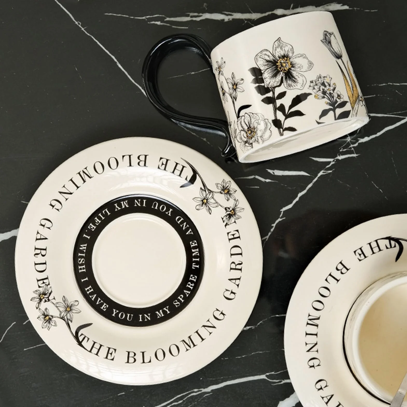 Tazas Vaso De Bebidas Con Estampado Floral | Tazas de Café Bonitas Para Leche Chocolate Cappuccino Desayuno Regalo Cocina Restaurante