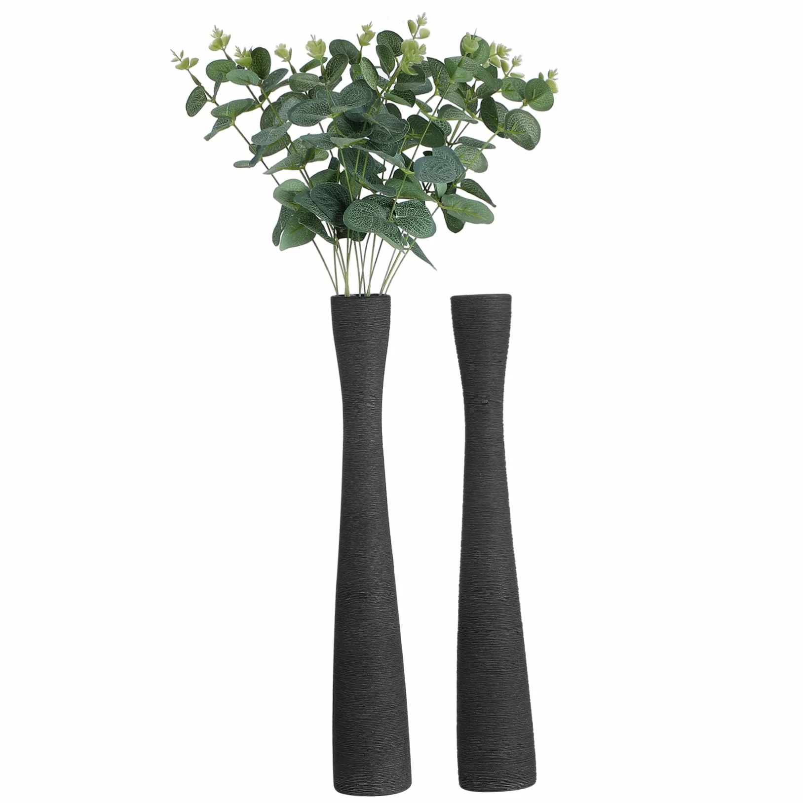 2piezas Jarrones y De Cerámica Cuello Estrecho para Decoraciones De Boda y Escritorio