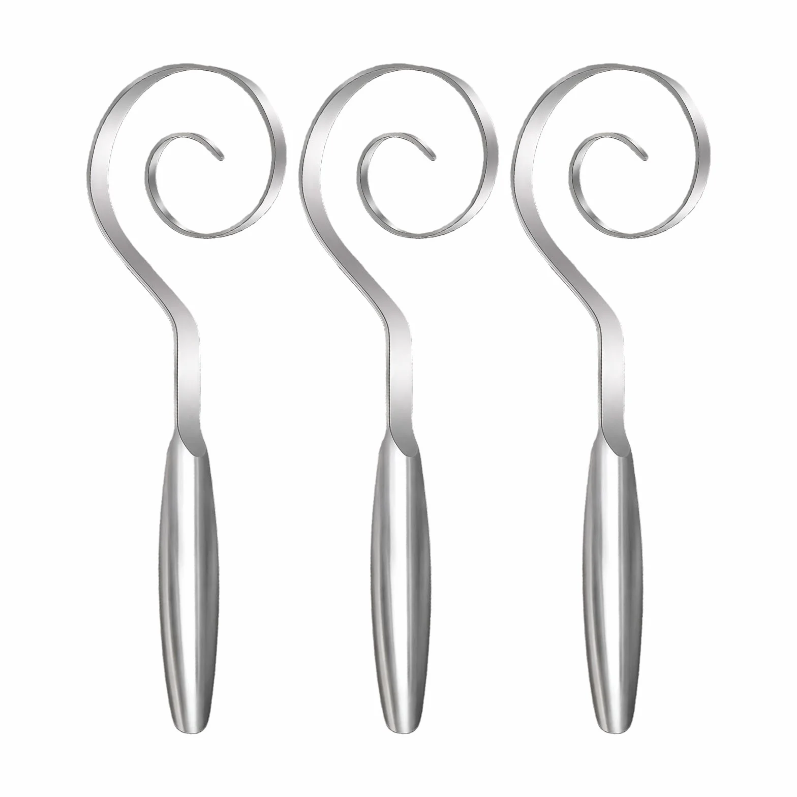 Batidora de masa de acero inoxidable, apta para lavavajillas, con mango ergonómico, herramienta de cocina para mezclar pasteles, ergonómica