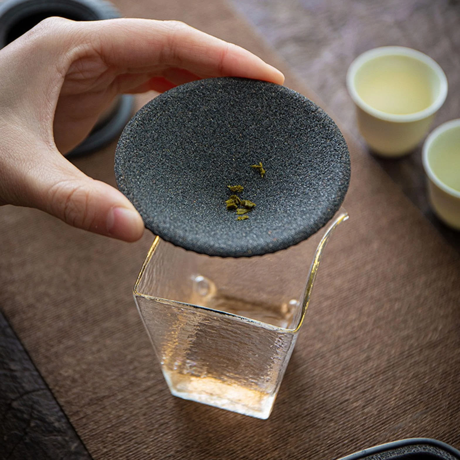 Colador de té – Casa divertida microporosa de cerámica – Pequeño colador de té suelto infusor – para el hogar, cocina, apartamento, dormitorio, restaurante, comercial, camping, picnic, viajes al aire