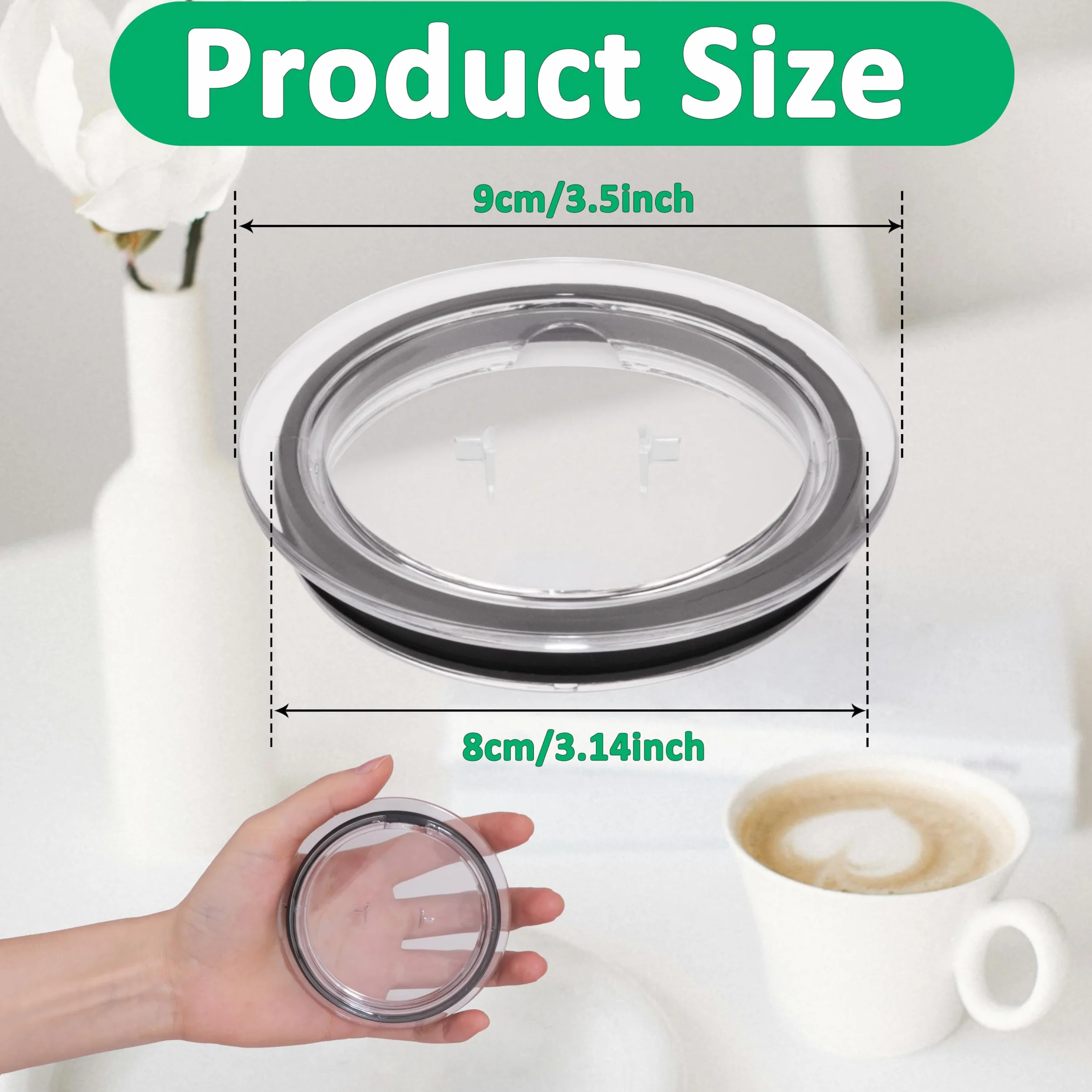 Tapa de plástico para espumador de leche Nespresso Aeroccino 3 8 cm repuesto 93271 3593 3594