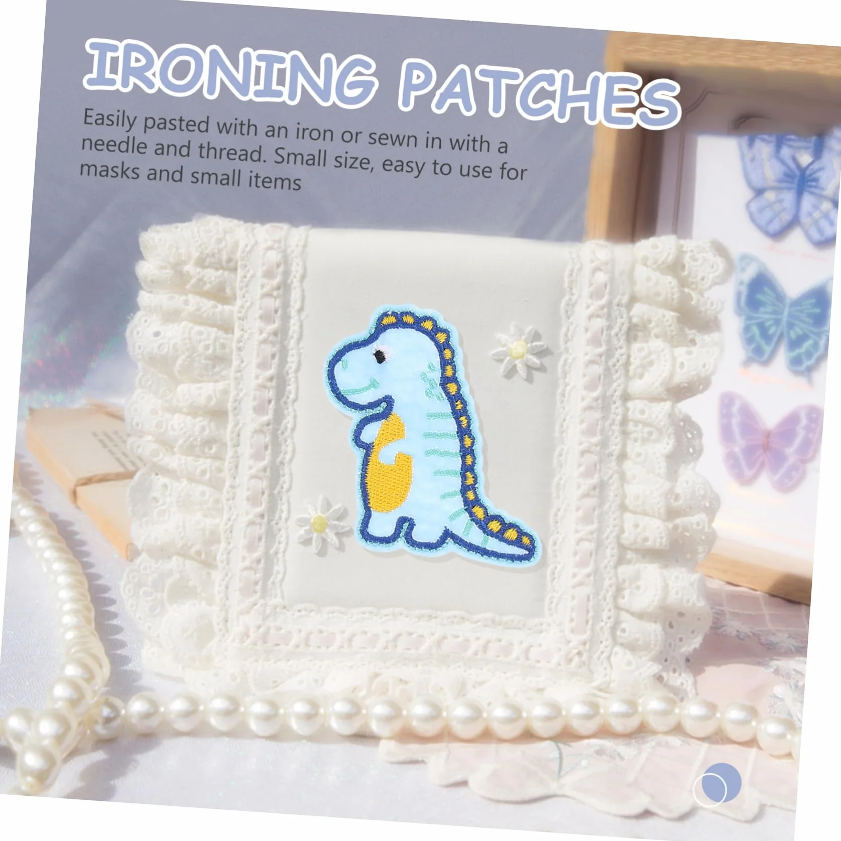 Artibetter 5 Parches Bordados Con Forma De De Dibujos Animados Parches Decorativos Para Ropa Parches De Tela Para Parches Bordados Para Ropa Apliques De Poliéster Para