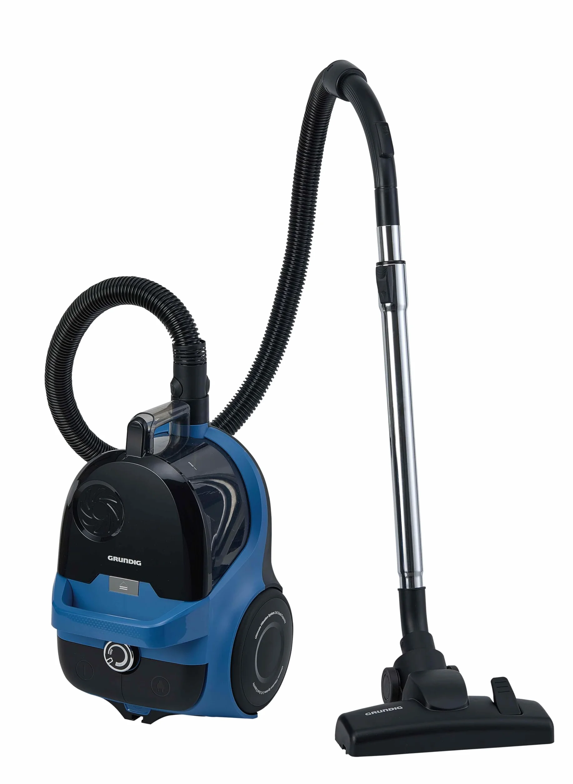 Grundig VCC 6570 Aspirador de Suelo Azul/Negro, 890 W, 3,4 litros