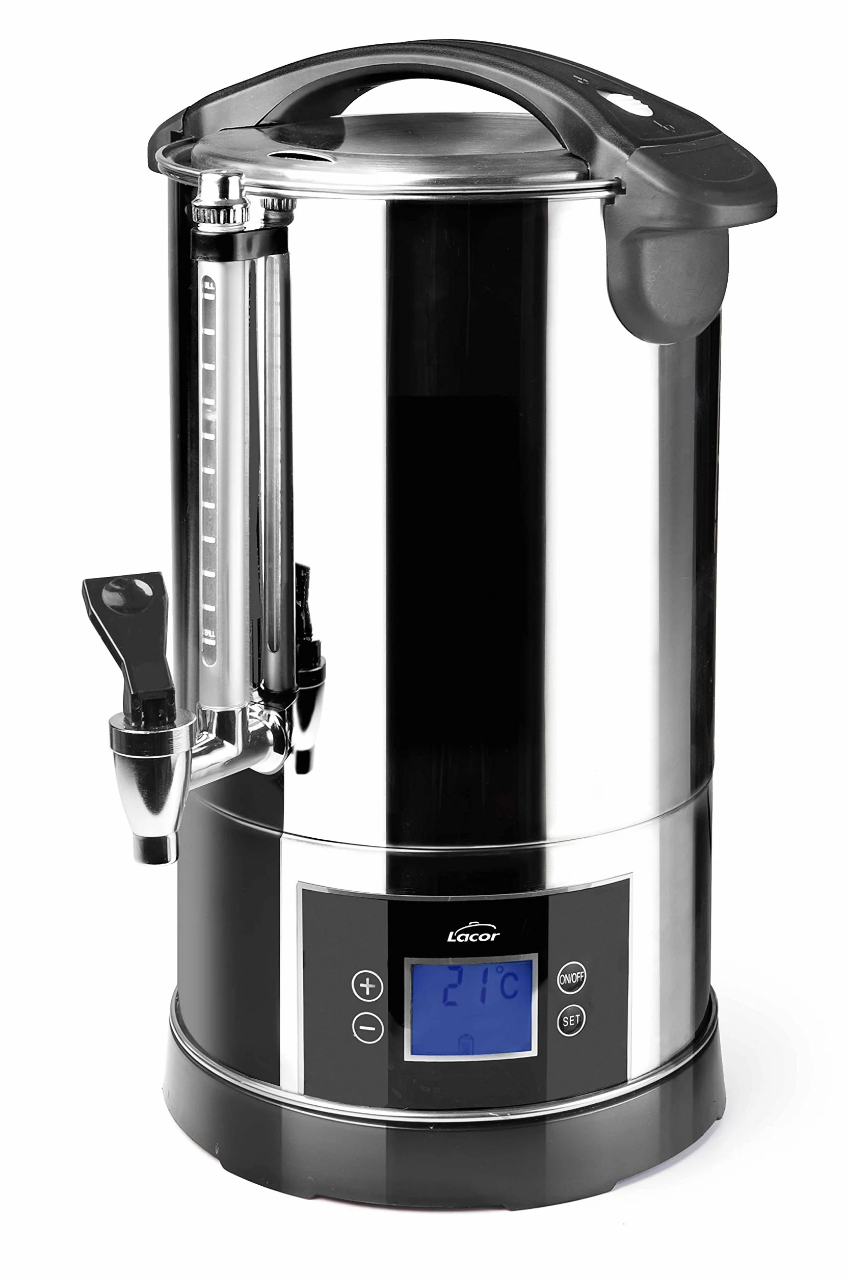 Lacor 69471 Dispensador Eléctrico, 1500 W, 10 litros, Acero Inoxidable