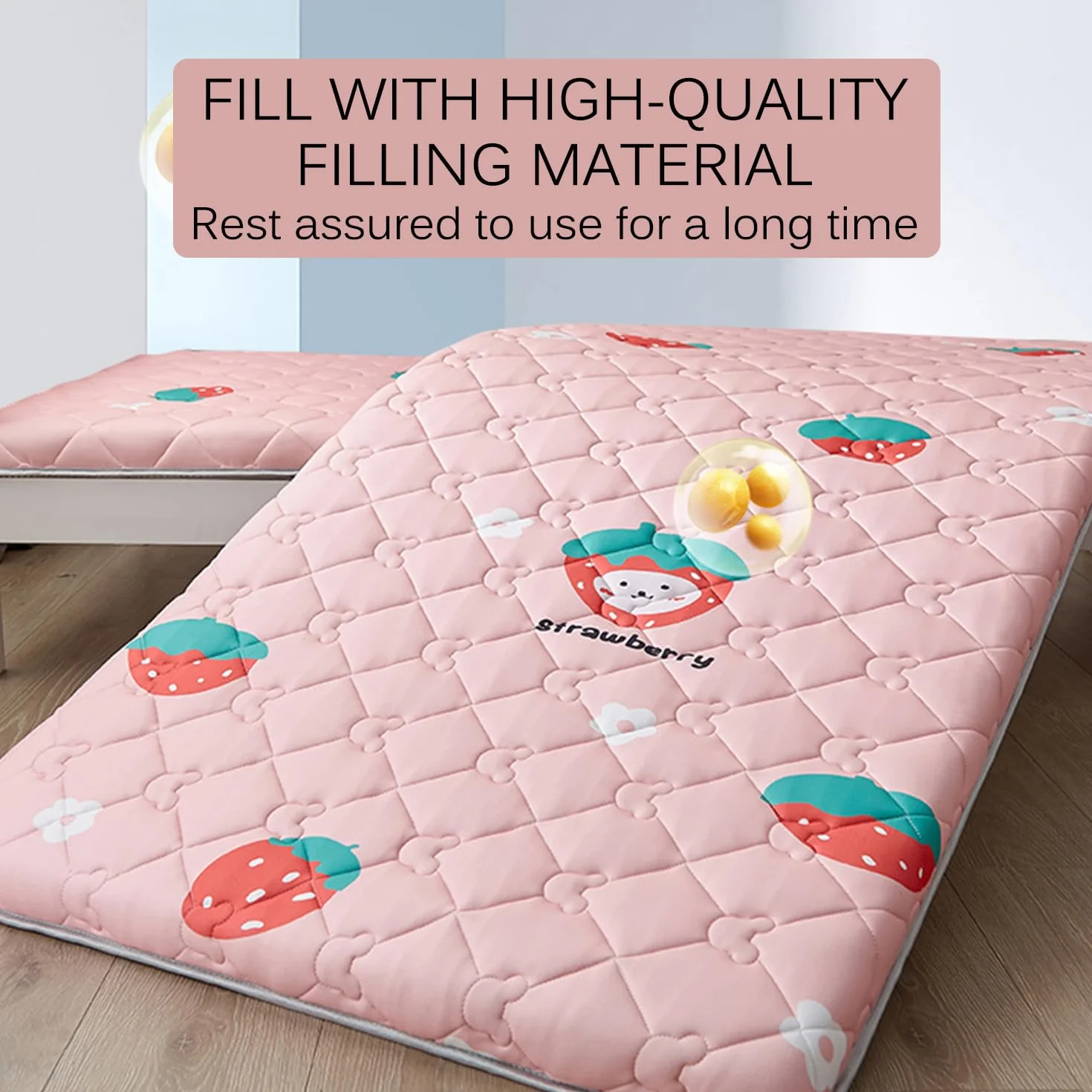 F,60x160cm, Colchón De Futón Almohadilla Tradicional Japonesa De Piso Cómodo Y Suave Grosor 3Cm Almohadilla Plegable para Dormir Piso Cama De Huéspedes para Dormitorio