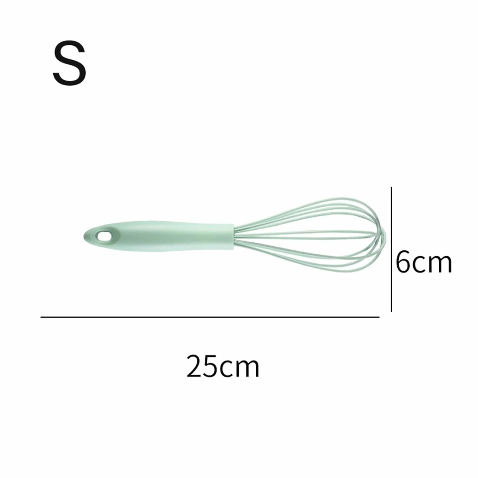 Batidor de huevos manual batidor globos silicona que ahorra espacio for uso en la cocina(Pink 10 Inches)