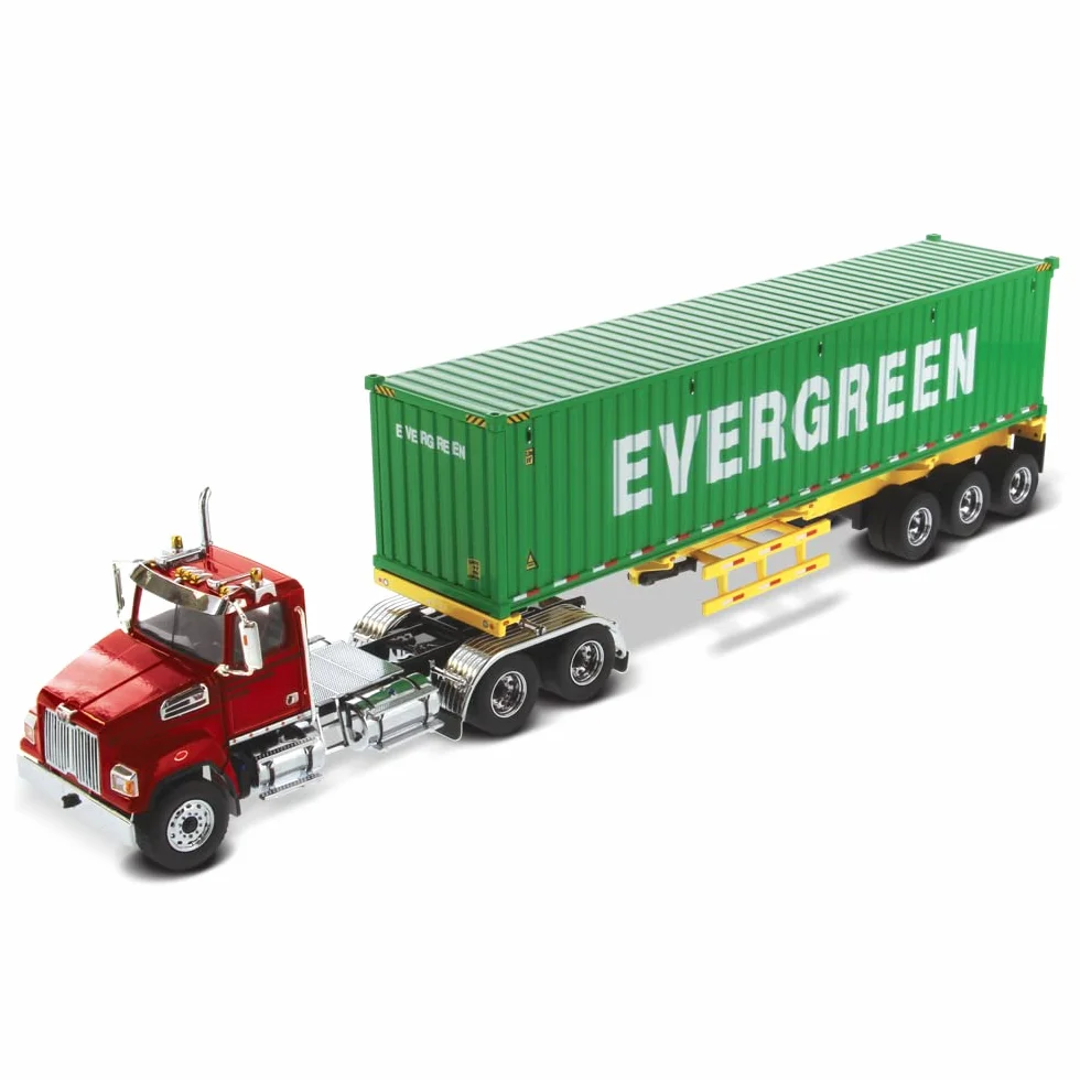 Diecast Masters Western Star 4700 SB Tandem Truck and 40' Dry Goods Container Trailer