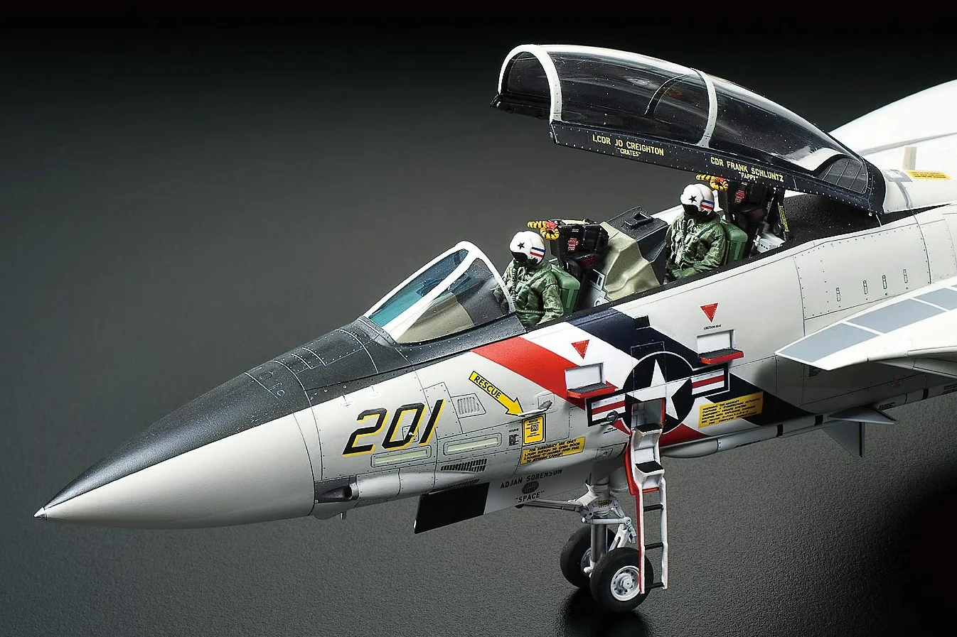 TAMIYA TAM61114 1/48 Grumman F-14A Tomcat Kit de avión de plástico, Azul Marino, a partir de 13 años