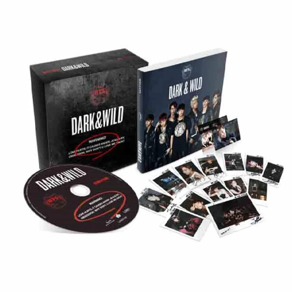 BTS Dark and Wild The 1st Album CD Photobook Photocards