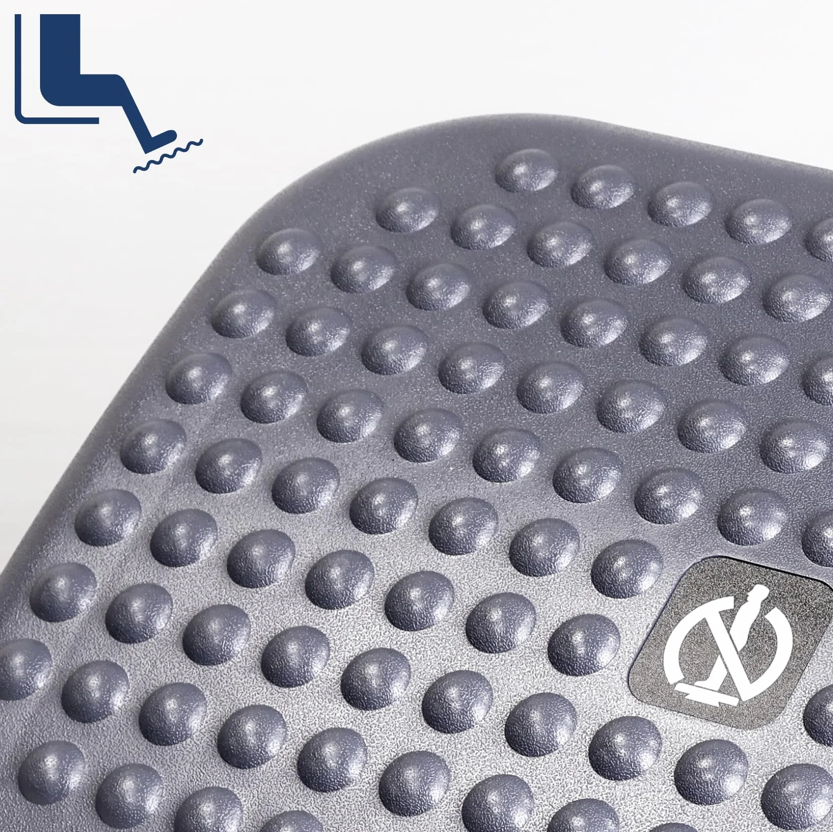 Raylu Paper – Reposapiés, Reposa pies de Oficina Ajustable en 3 Niveles, Reposapiés de Escritorio Ergonómico, Antideslizante y Efecto Masaje. Apoya Pies para Trabajo y Teletrabajo. (Modelo 20)