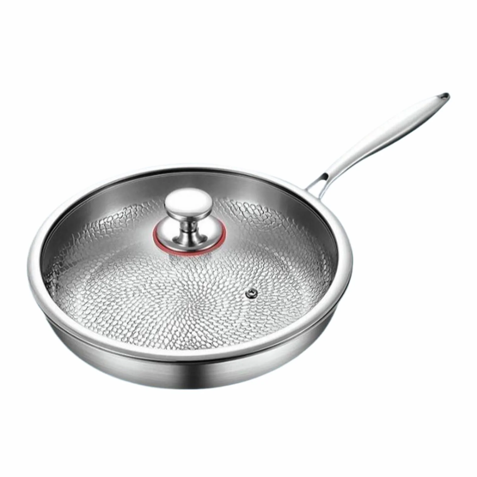Sartén Titanio Antiadherente Utensilios de Cocina Antiadherentes | Sartén para Tortillas y Cocina Para Cocineros Domésticos Principiantes Preparación Comidas Huevos Tortillas Carnes Camping