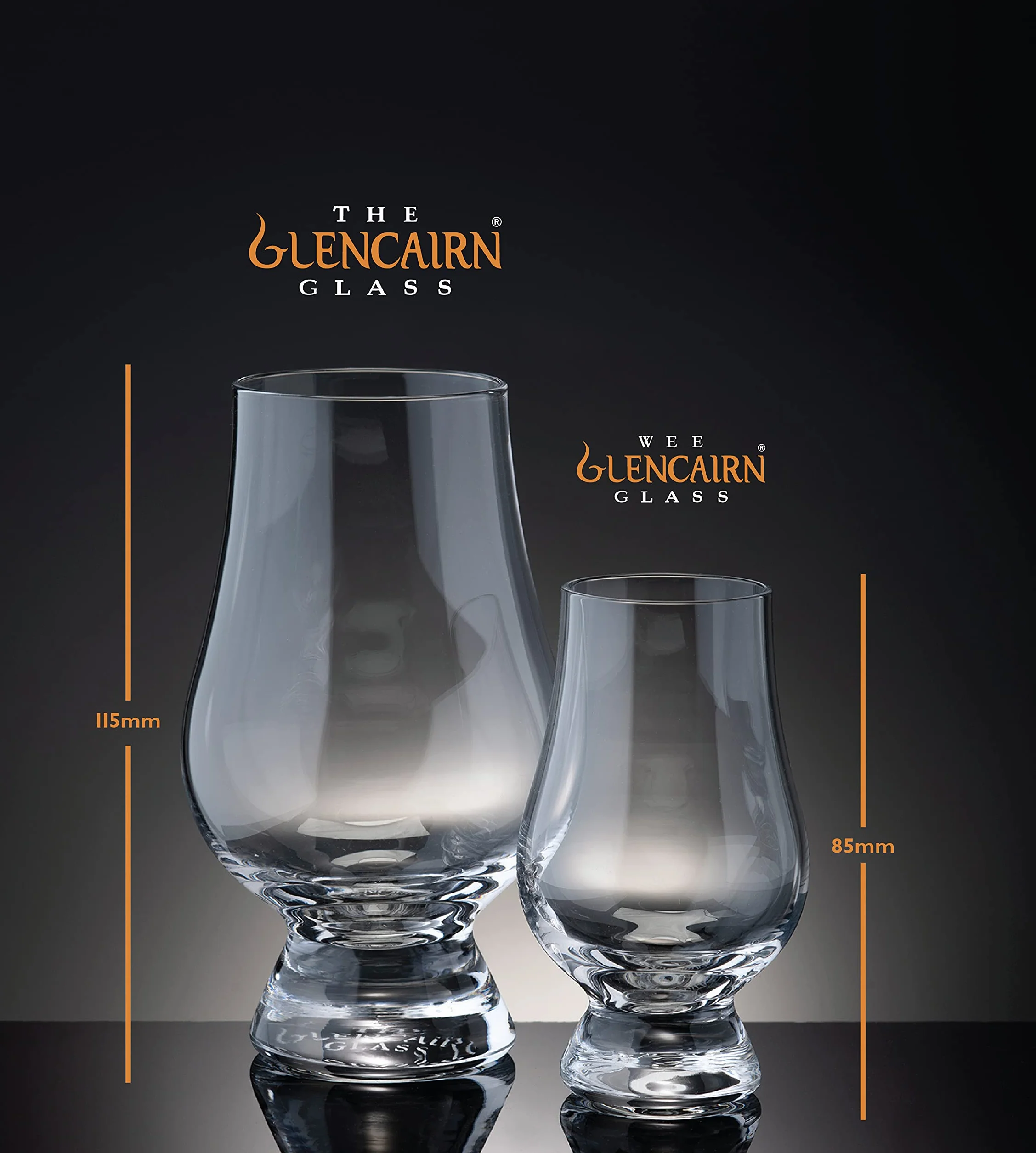Glencairn - Vaso de whisky pequeño, juego de 6 en caja para comercios