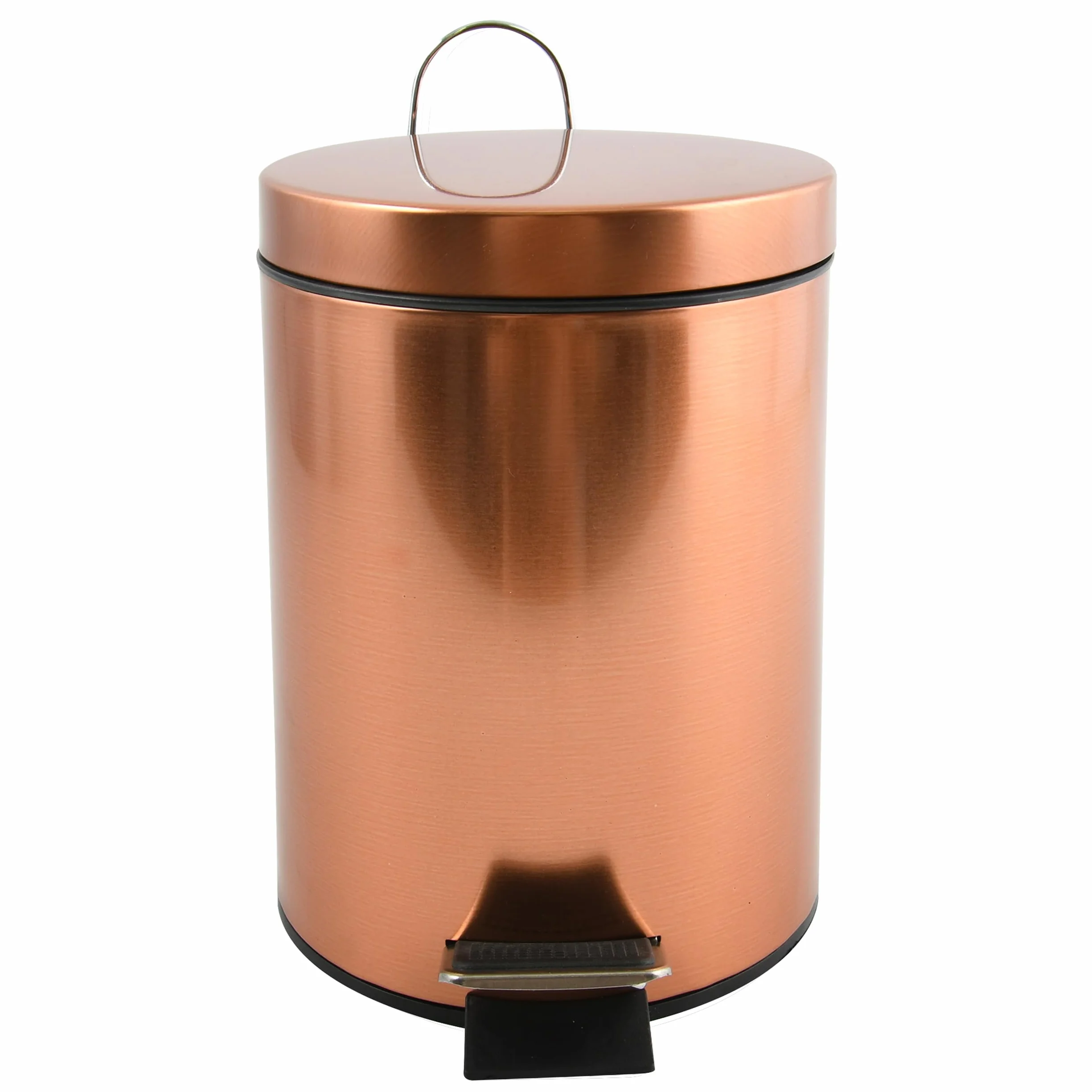 Papelera con Pedal Acero HANS 3L Efecto Cobre