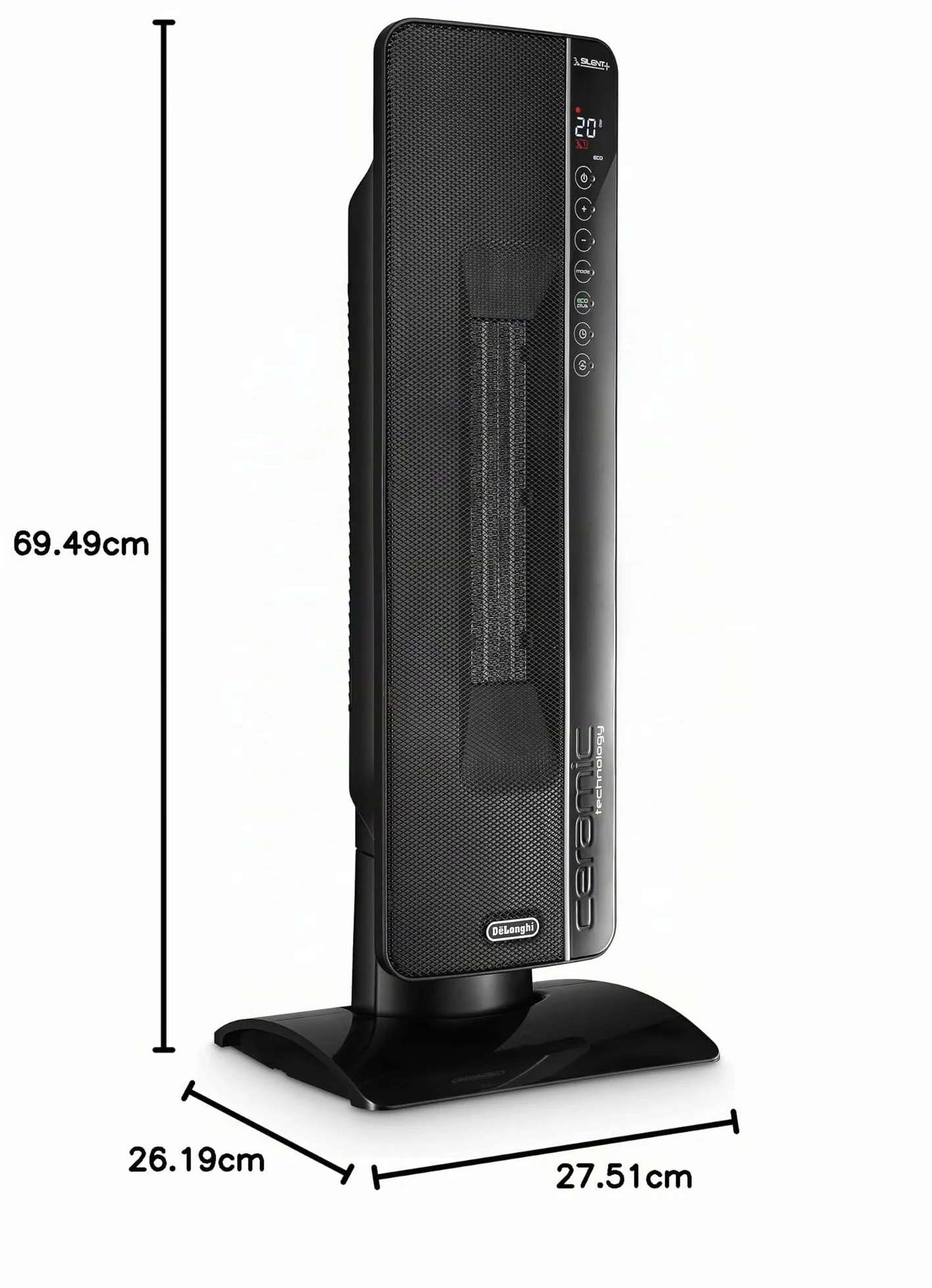 De'Longhi TCH8993ER.BC Calefactor cerámico 2400W negro