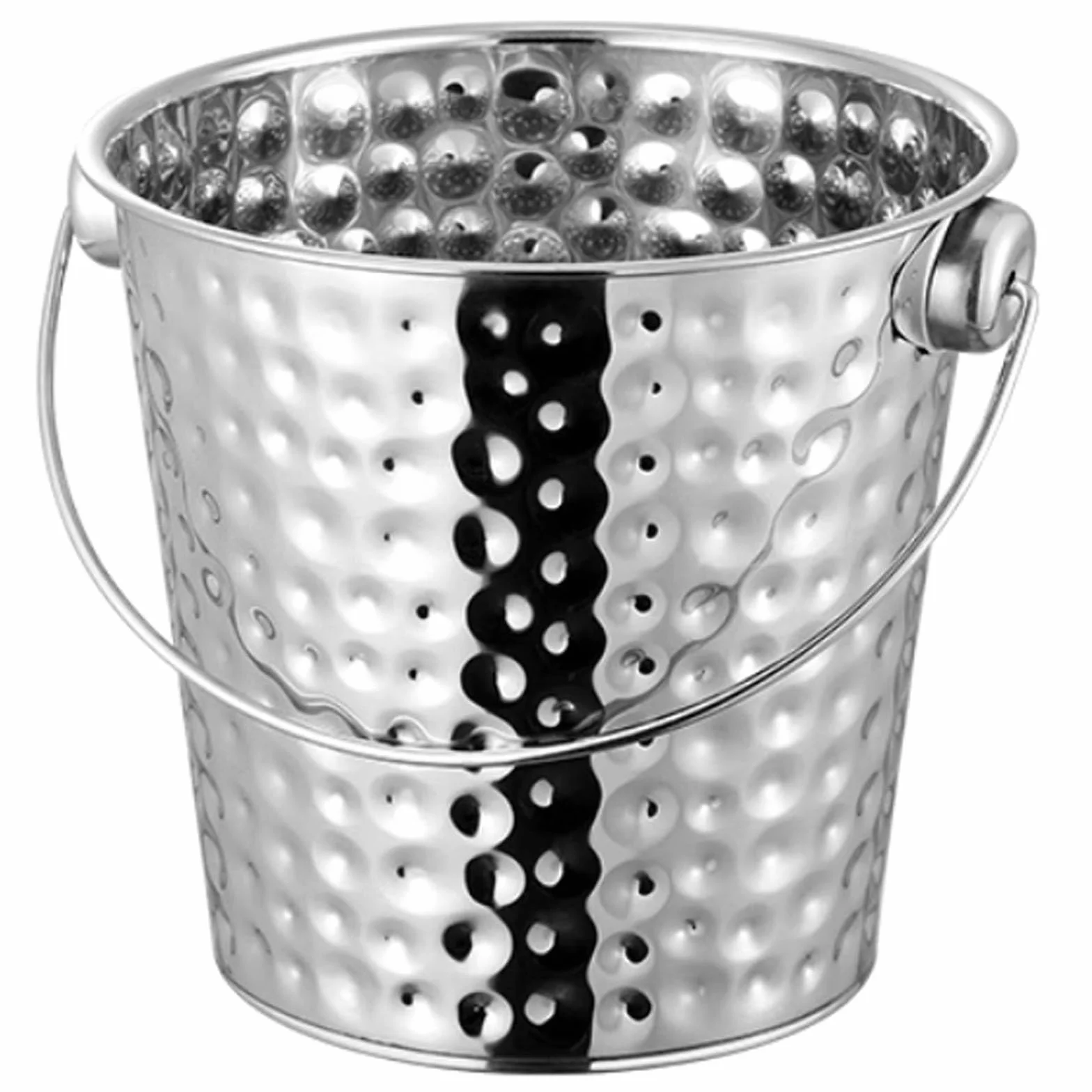 Cubo de hielo de acero inoxidable, gran tina de bebidas para fiestas, enfriador de vino y champán para enfriar bebidas en bares y eventos (16 x 11 x 15 cm)