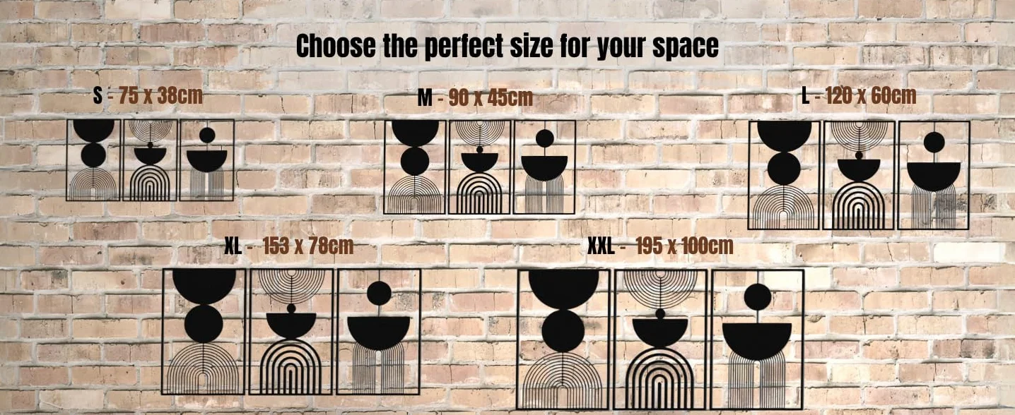 VAILLA - Juego de 3 decoraciones de pared bohemias de madera, decoración de pared geométrica, gran decoración de pared para dormitorio, sala de estar (Boho 15)