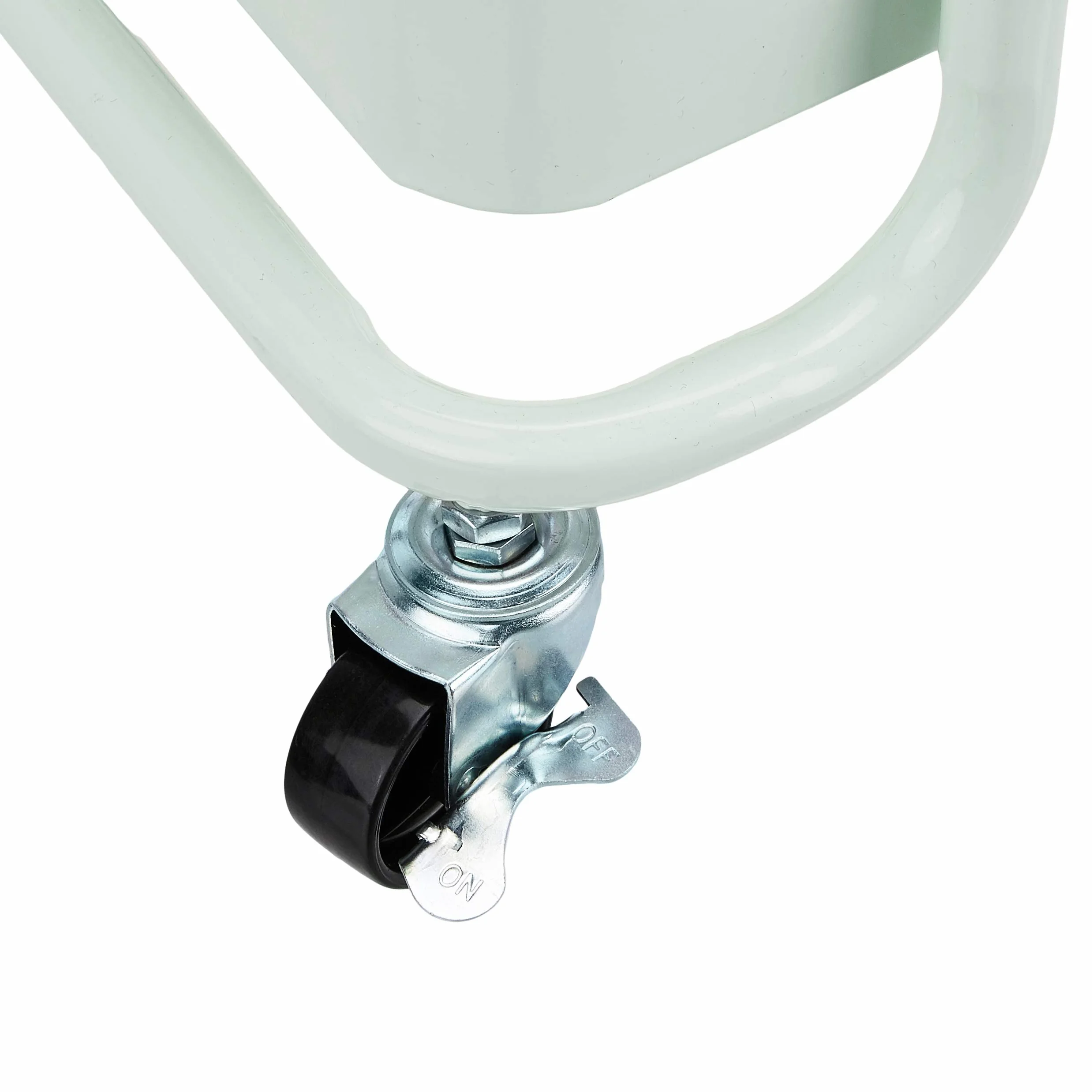 Amazon Basics Carrito de cocina multiuso tres niveles con ruedas verde menta
