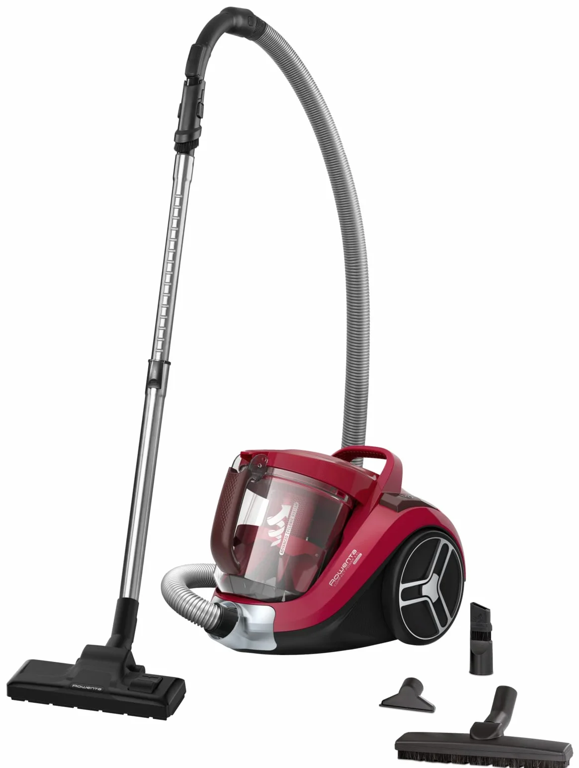 Rowenta - Aspiradores con Cable sin Bolsa Compact Power XXL Parquet Rojo (Reacondicionado)