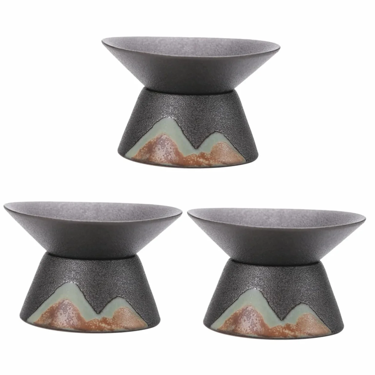 PRETYZOOM 3piezas Colador De Cerámica Para Té Infusor Para Filtrar Residuo Accesorio De Té De Cerámica Para Uso Casa