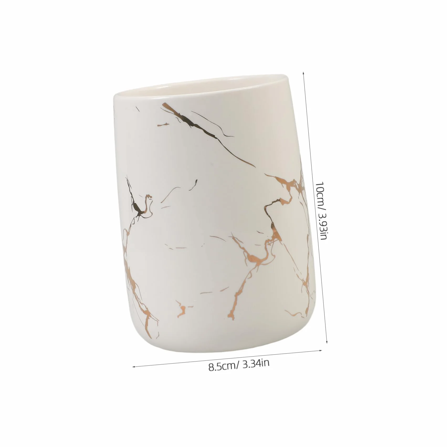Cabilock Vaso Resistente Diseño para Cepillos de Blanco Dientes de Cerámica Moderno para Baño Accesorios de Baño Decorativos y Adecuado Doméstico