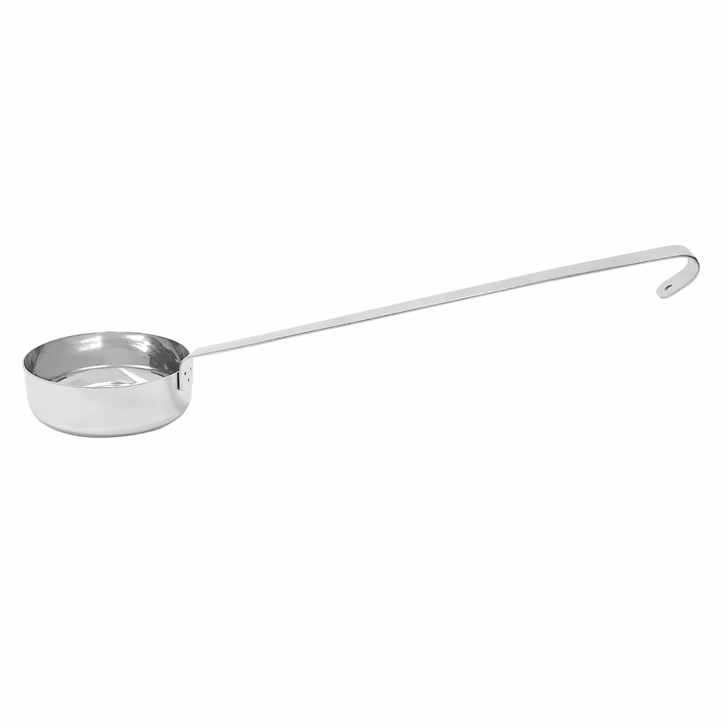 Norpro Cucharón de Sopa de Fondo Plano de Acero Inoxidable, Capacidad de 3 Onzas