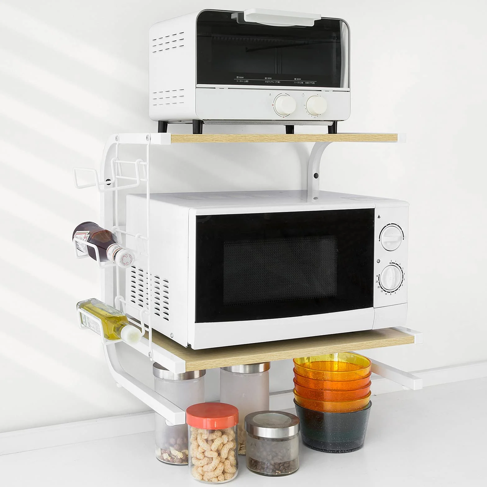 SoBuy FRG092-N,Soporte para microondas, Estante, estantería de Cocina, miniestante,ES