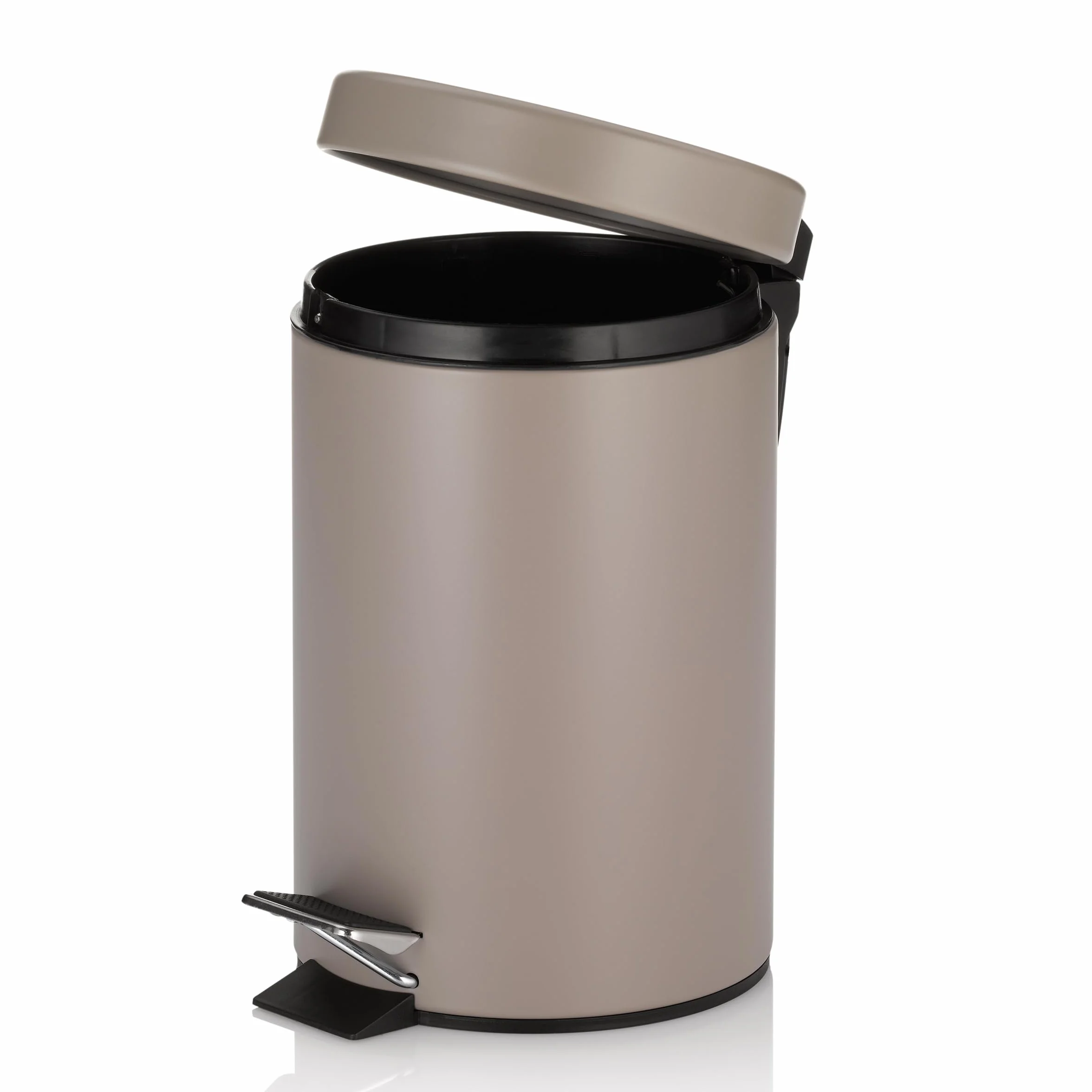 kela Cubo de basura metálico con pedal 3 L marrón cachemira mate MONACO
