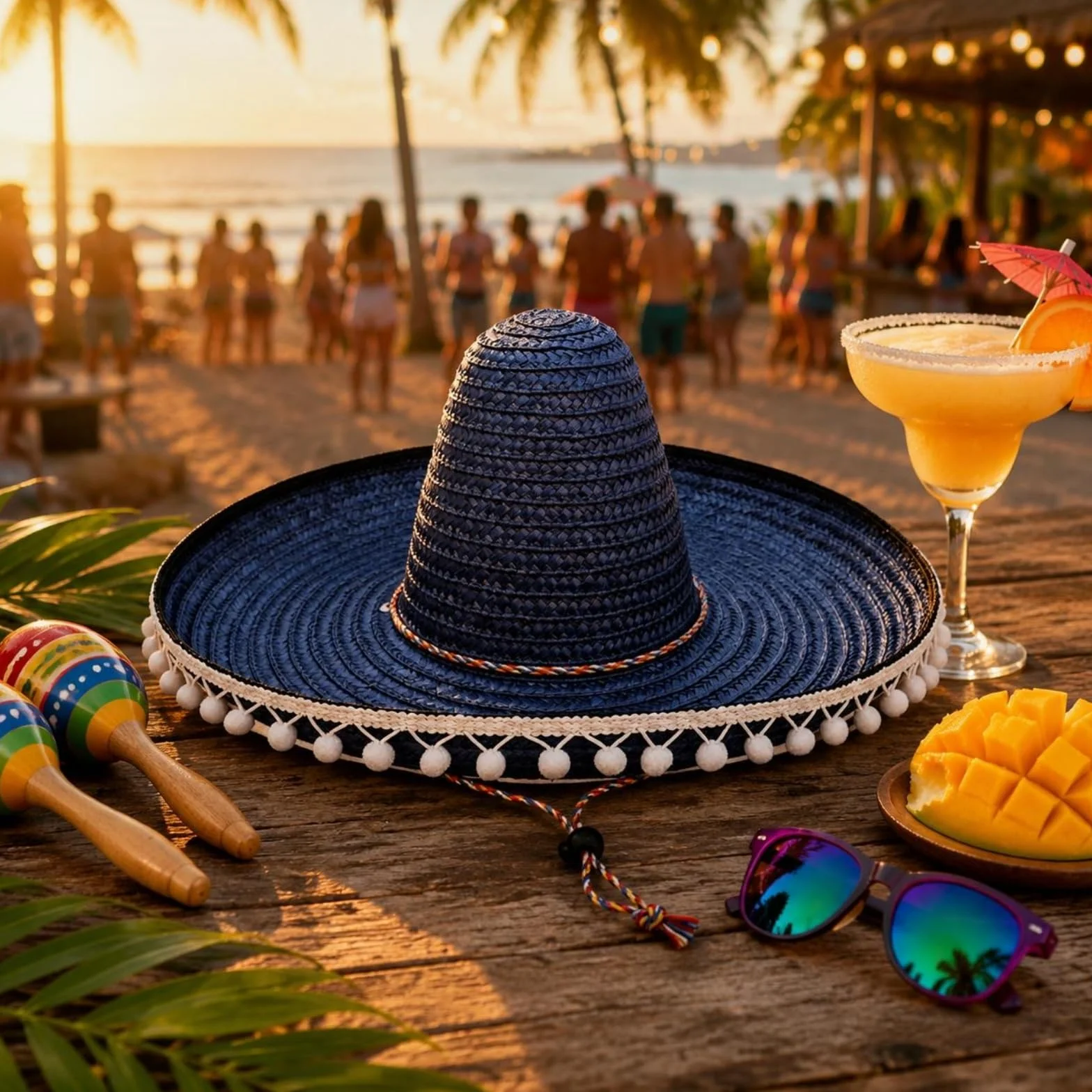 Tradicional Ancha Sombrero Protector Solar Gorro Decorativo con Borlas Diseño Llamativo para Adultos Adecuado para Celebraciones Fotografía