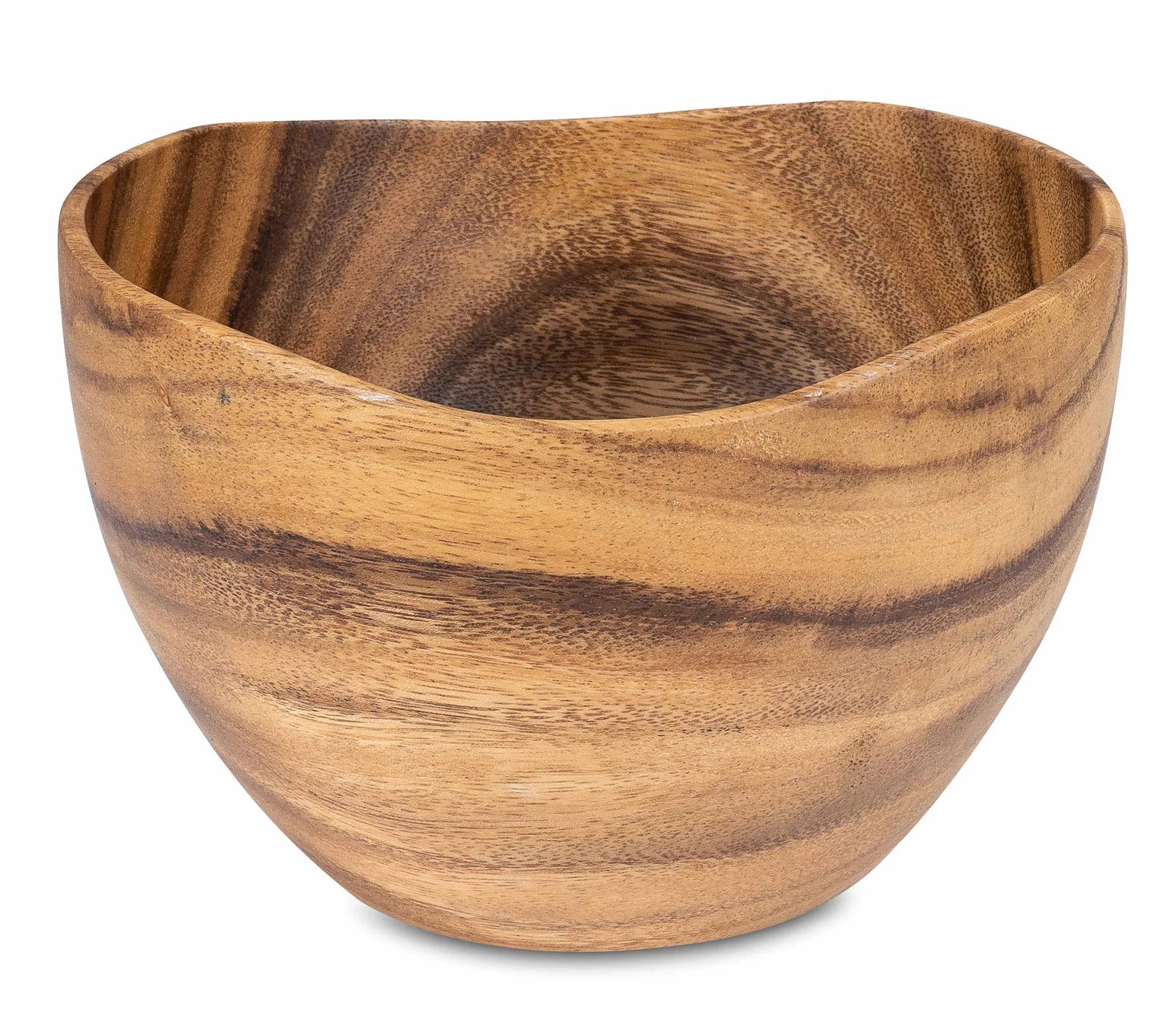 levandeo - Cuenco de madera de acacia, 22 x 13 cm, color natural, madera de acacia, beige, 22 cm