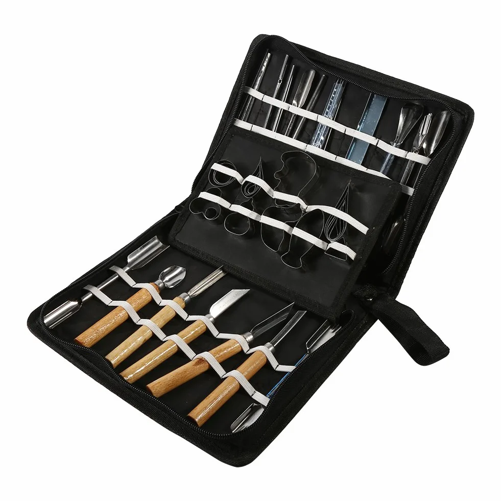 46 Unids Juego de Herramientas Culinarias Kit de Decoración para Frutas y Vegetales Adornar Cortar Comida
