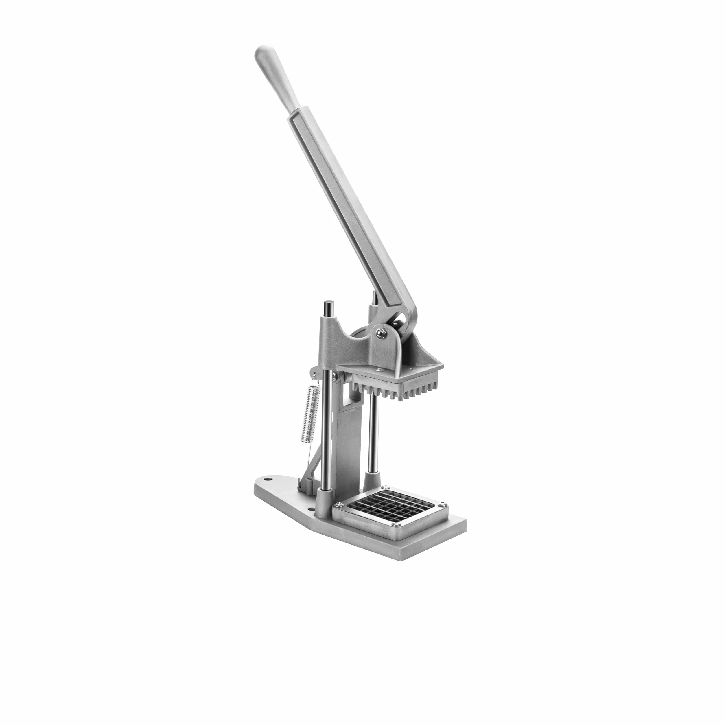 Cortador de Patatas y Verduras Manual Profesional para Hostelería, Montaje en Mesa, Cortapatatas con 4 Cuchillas Intercambiable, Aluminio Fundido – Uso Intensivo