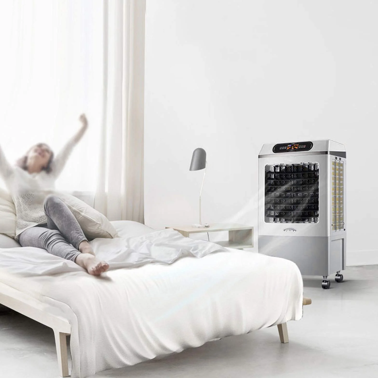 humidificadores Humidificador ultrasónico para Habitaciones Grandes, humidificadores de llenado Superior de 35 l con Control Remoto, humidificador de Aire de Apagado automático sin Agua