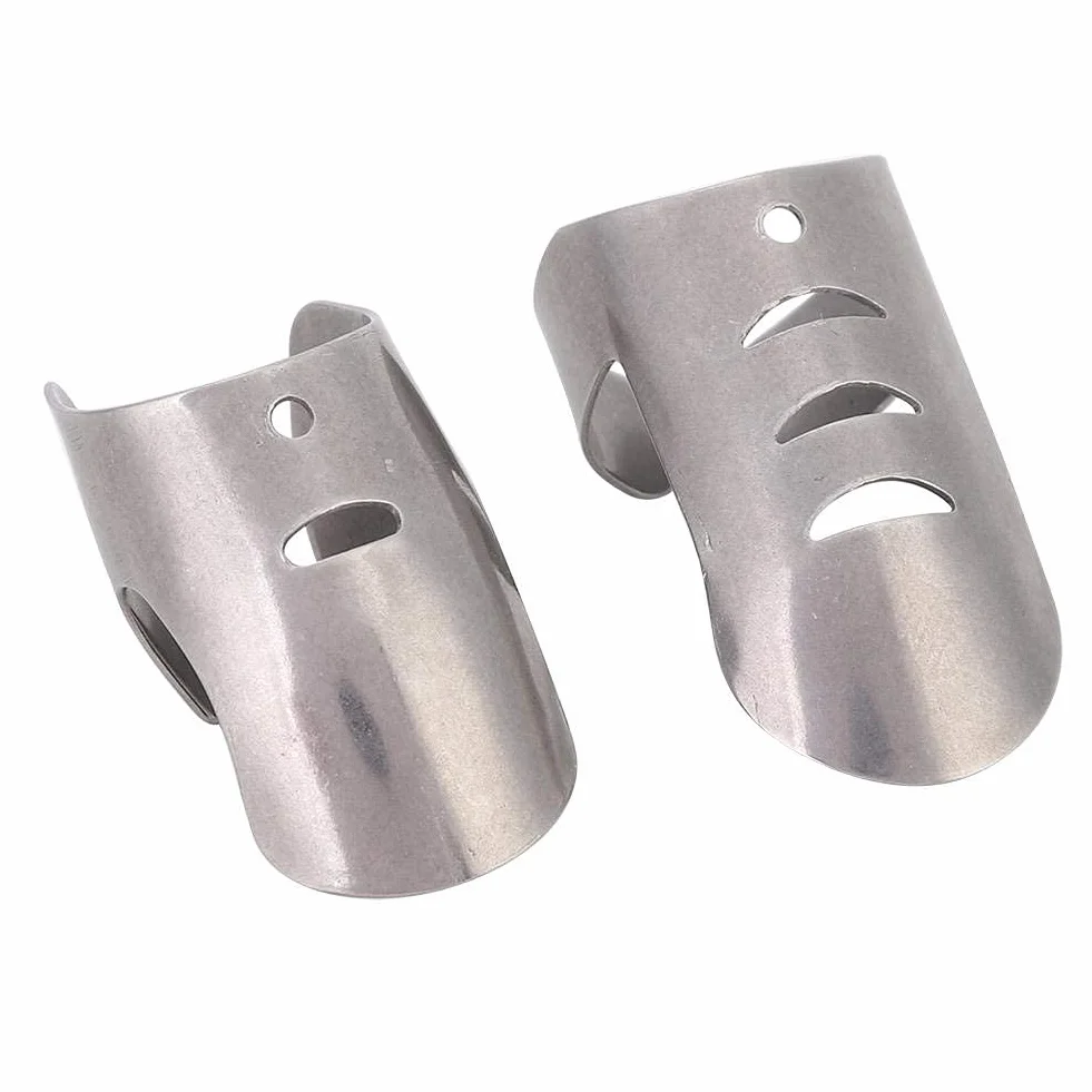 Protector Profesional Para El Dedo De Acero Inoxidable, 4 Unidades