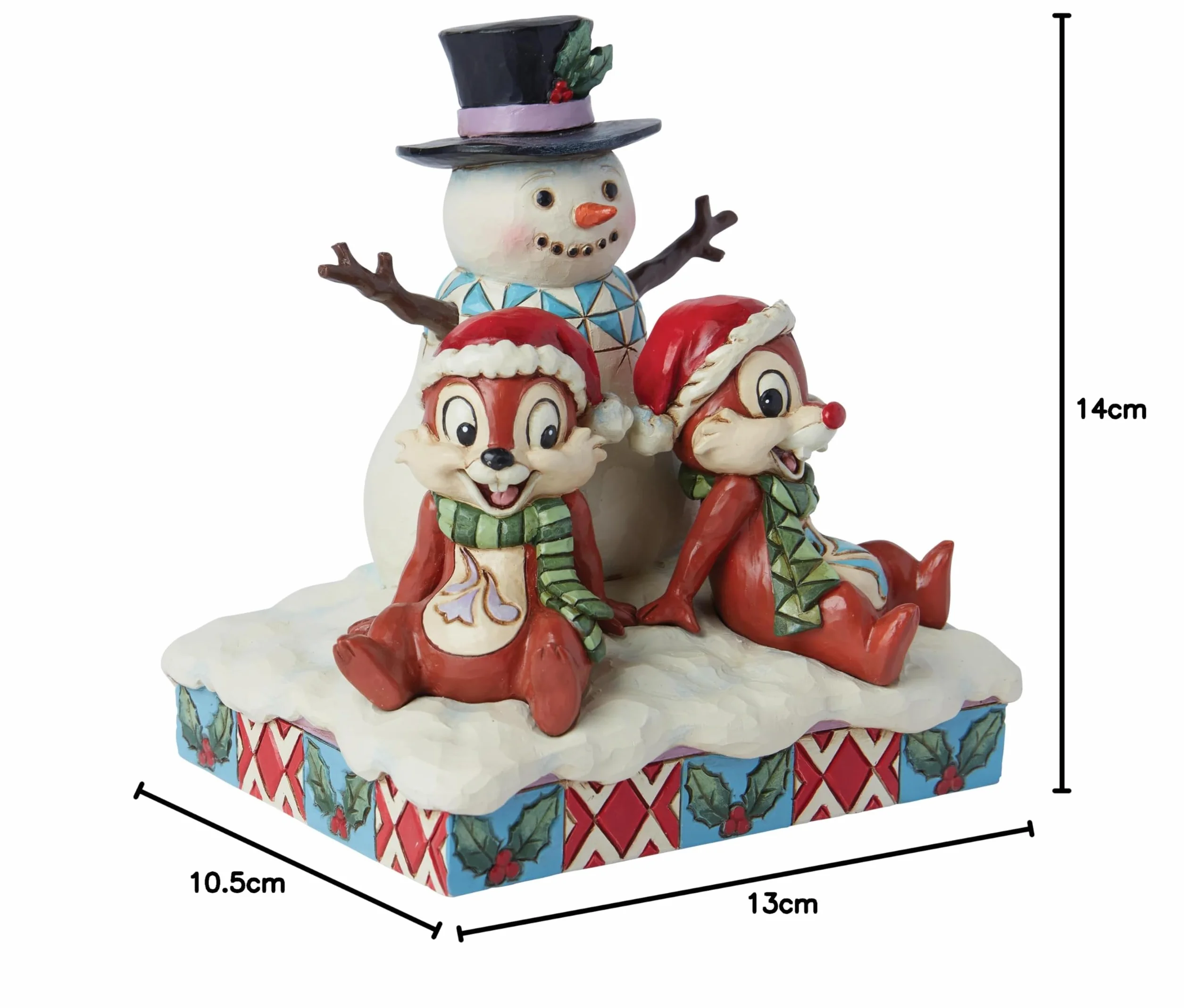 Enesco Jim Shore Chip & Dale Figura de muñeco de Nieve