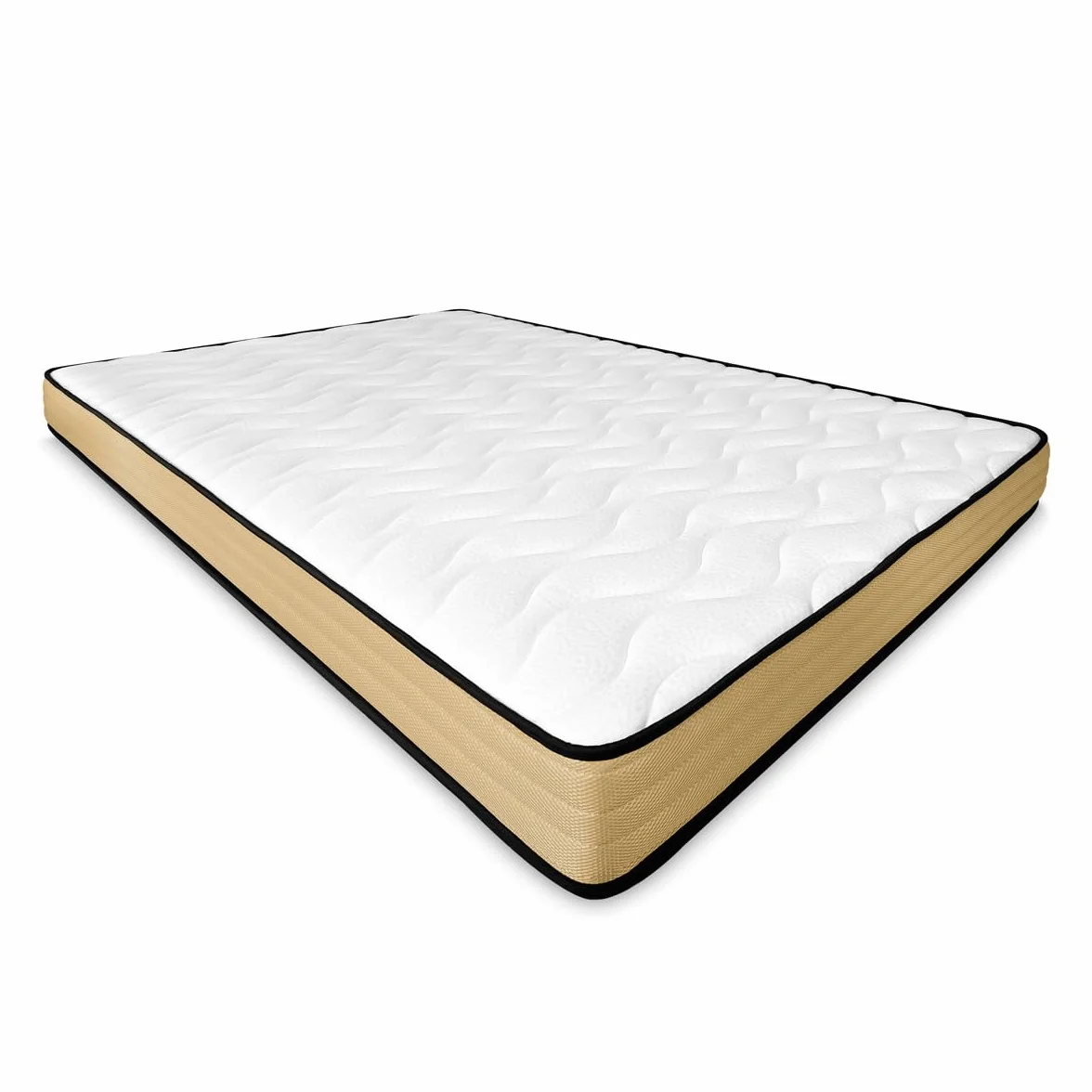 Duérmete Online - Cama Completa con Colchón Aura Reversible + Somier Basic con 4 Patas Abrazadera, 90 x 190