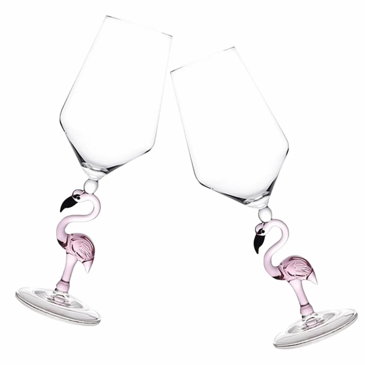PRETYZOOM 2piezas Copas De Vino Resistentes Al Desgaste Diseño Flamenco Para Fiestas y Hogar