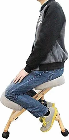 Silla ergonómica profesional para arrodillarse, corrección ortopédica para dolores de espalda, dolor de cuello, altura ajustable, buena postura, cojines cómodos para el hogar y la oficina