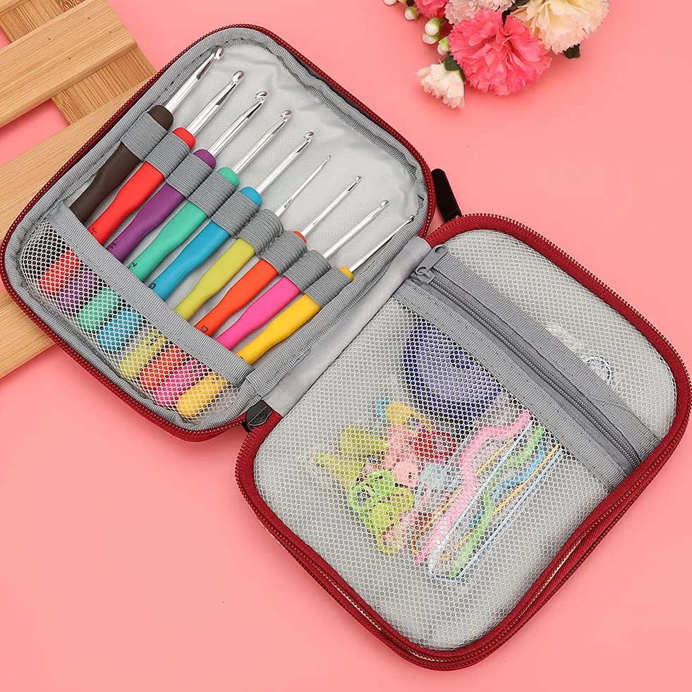 Mini Kit de Costura portátil, Suministros con Accesorios, Aguja de Tejer Hecha a Mano para viajeros Adultos Principiantes
