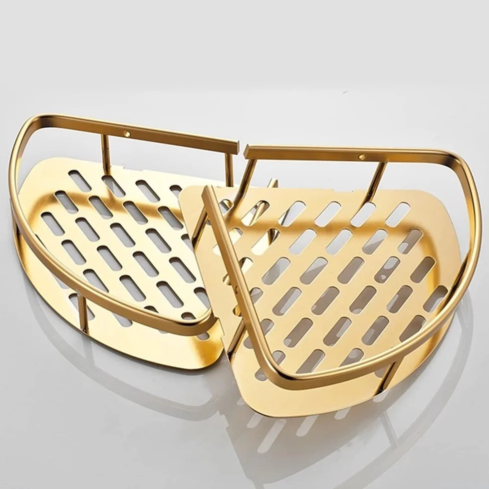 Estantes de baño exquisitos Estante de baño, Cesta de Esquina montada en la Pared de la Ducha, Estante de baño de Pared de Almacenamiento de champú