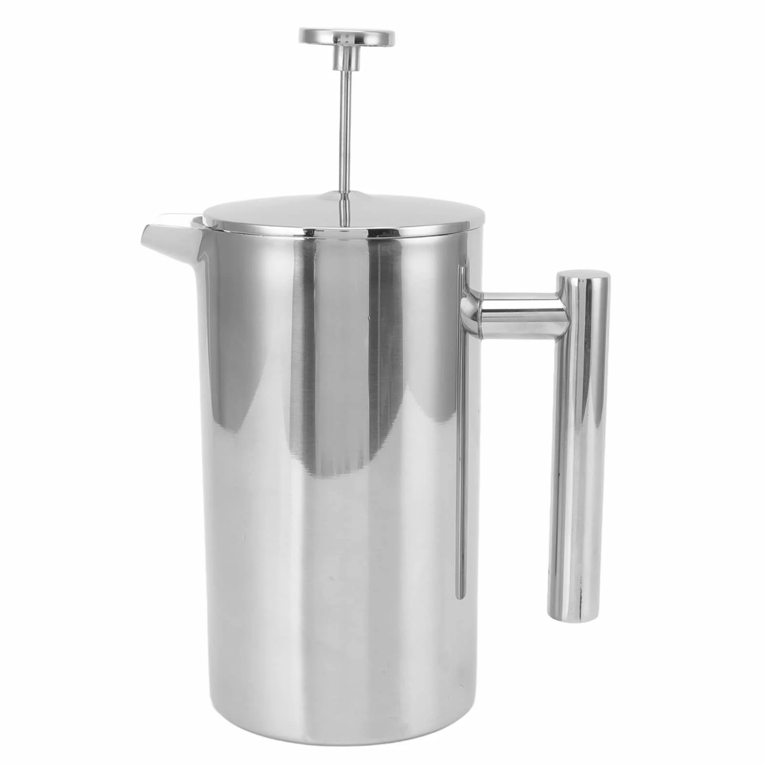 Cafetera De Prensa Francesa, Tetera De Doble Pared De Acero Inoxidable 304, Prensa De Café Aislada De Acero Inoxidable Prensa De Café Preparada A Mano Con Pantalla De Filtro(800ML)