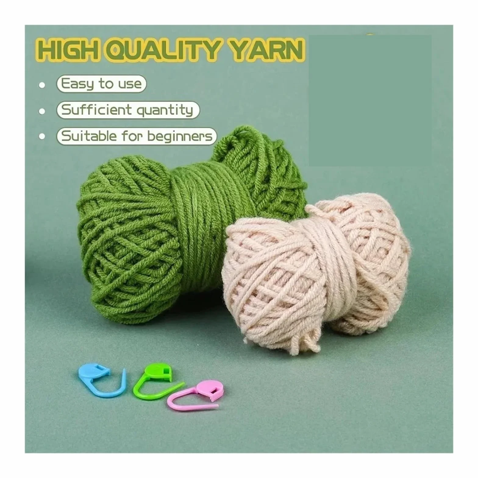 Kit Ganchillo Kit de planta colgante de crochet for principiantes con instrucciones, hilo de algodón, agujas, ganchos y juego de herramientas for tejer.(Type1)