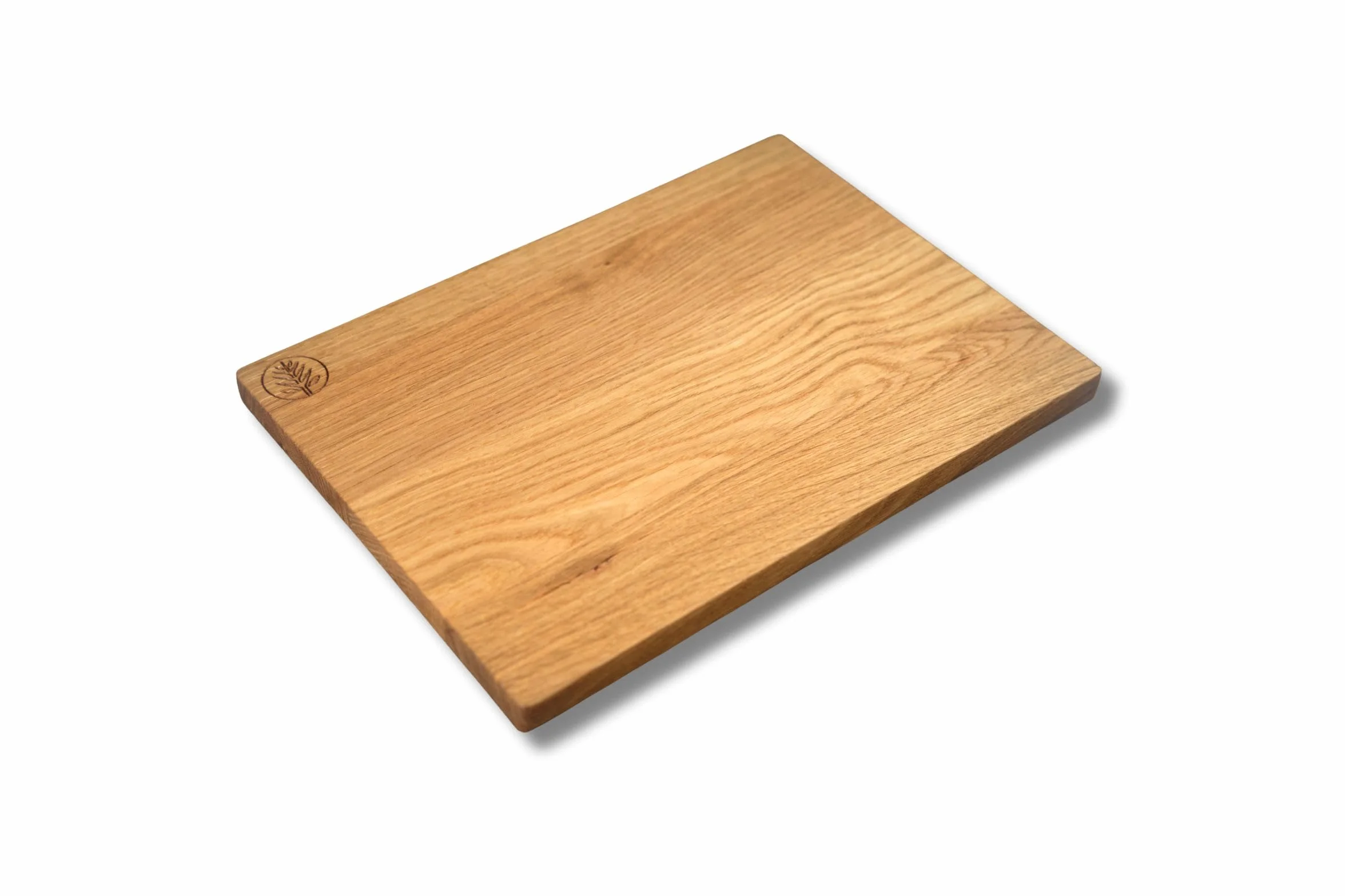 Tabla de cortar de madera 100% roble maciza, tamaño 25 x 35 cm, tabla para servir, tabla de desayuno, tabla de pan, antibacteriana, sostenible